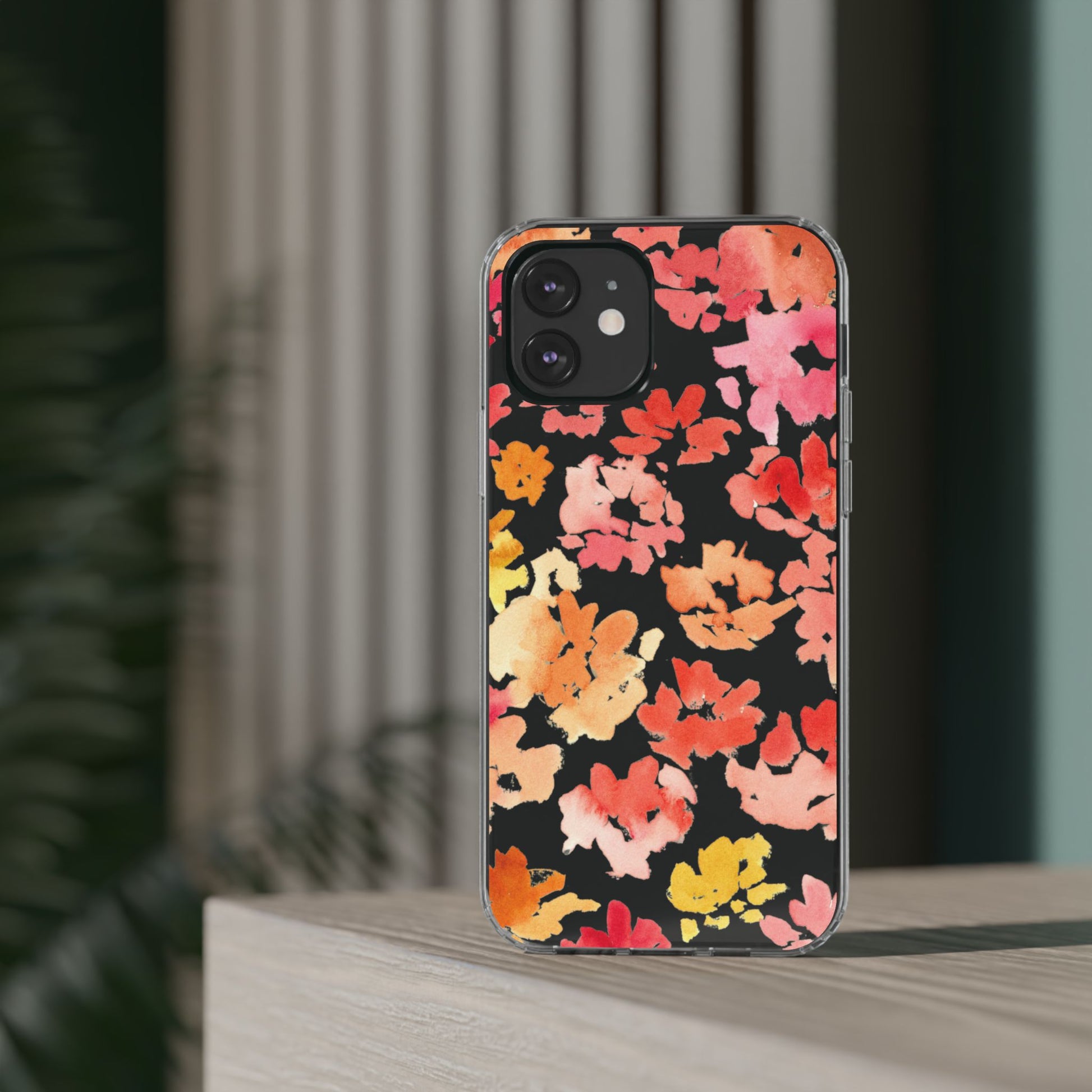 Watercolor Posy Clear Phone Case - Brooke Zitting, LLC