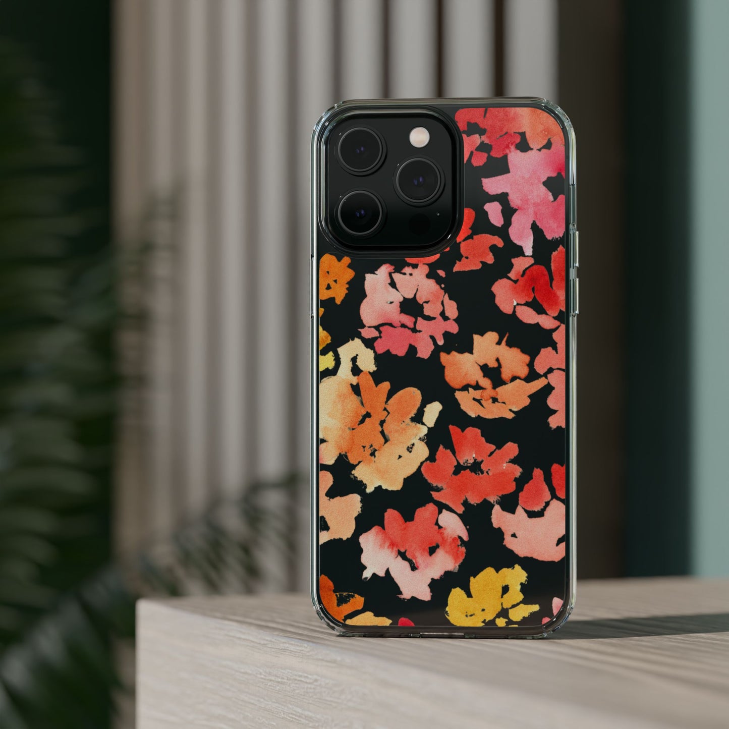 Watercolor Posy Clear Phone Case - Brooke Zitting, LLC