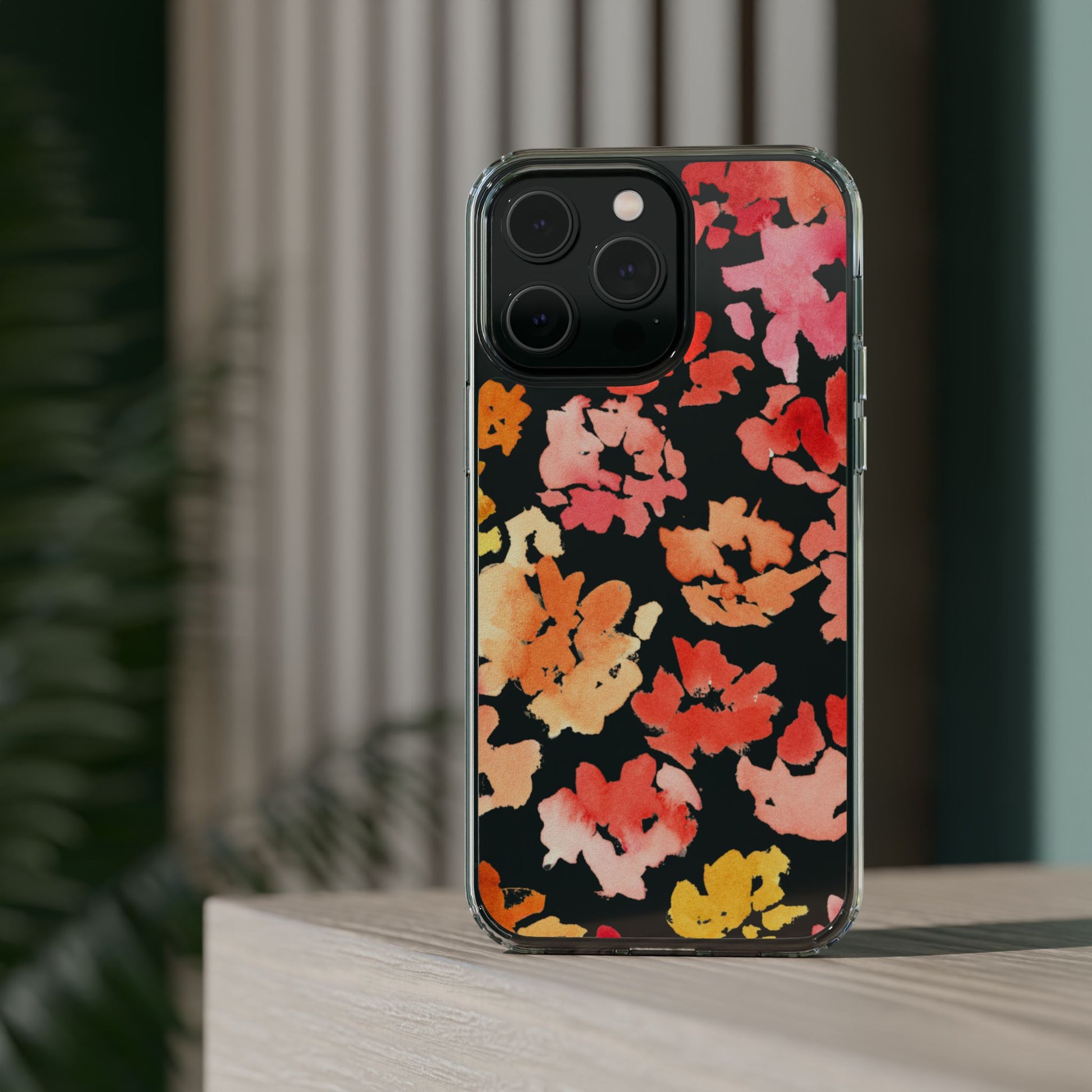 Watercolor Posy Clear Phone Case - Brooke Zitting, LLC