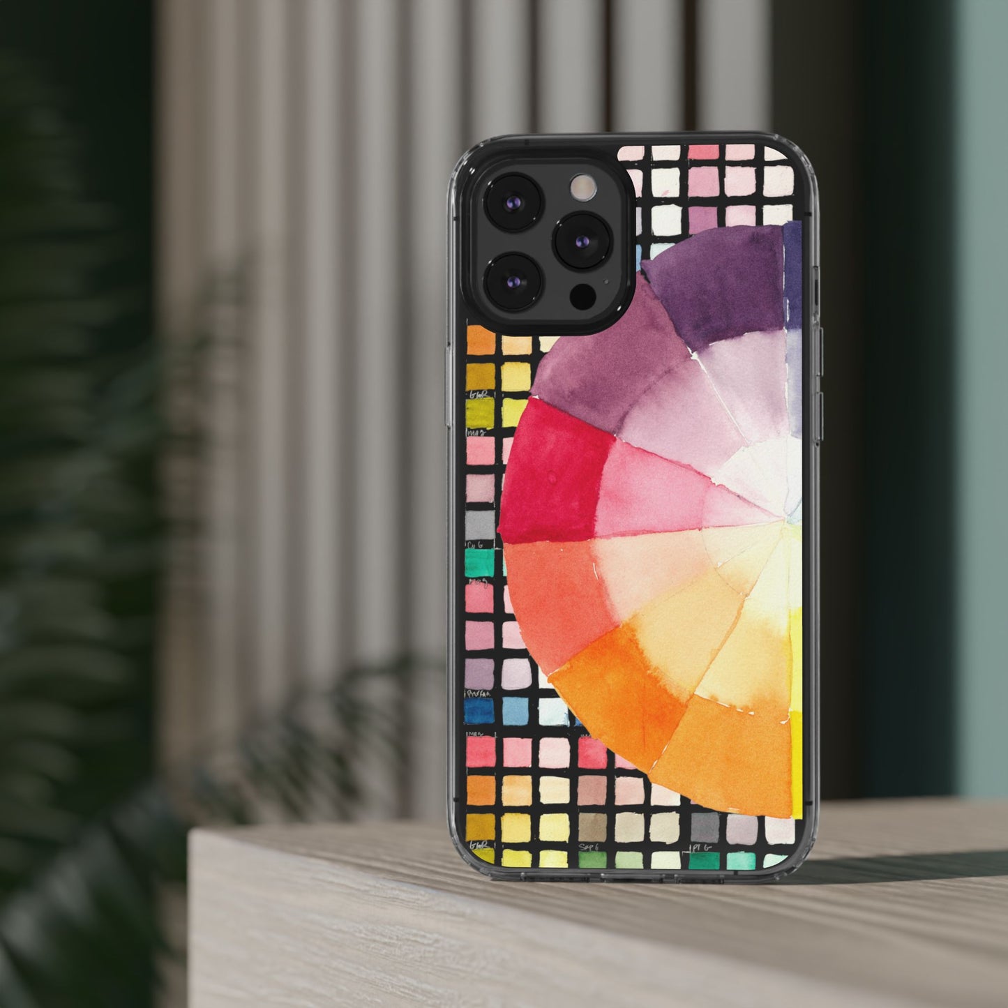 Watercolor-Theory Clear Phone Case - Brooke Zitting, LLC