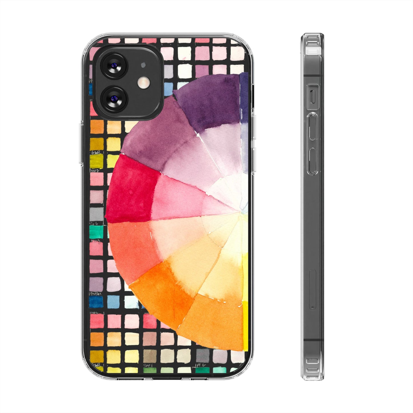Watercolor-Theory Clear Phone Case - Brooke Zitting, LLC