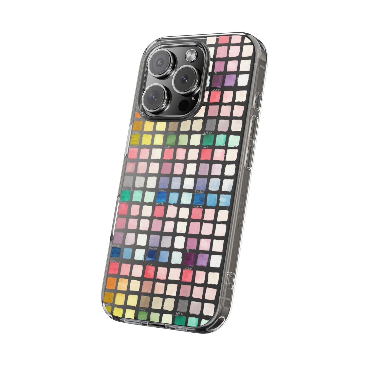 Watercolor Swatches Clear Phone Case - Brooke Zitting, LLC