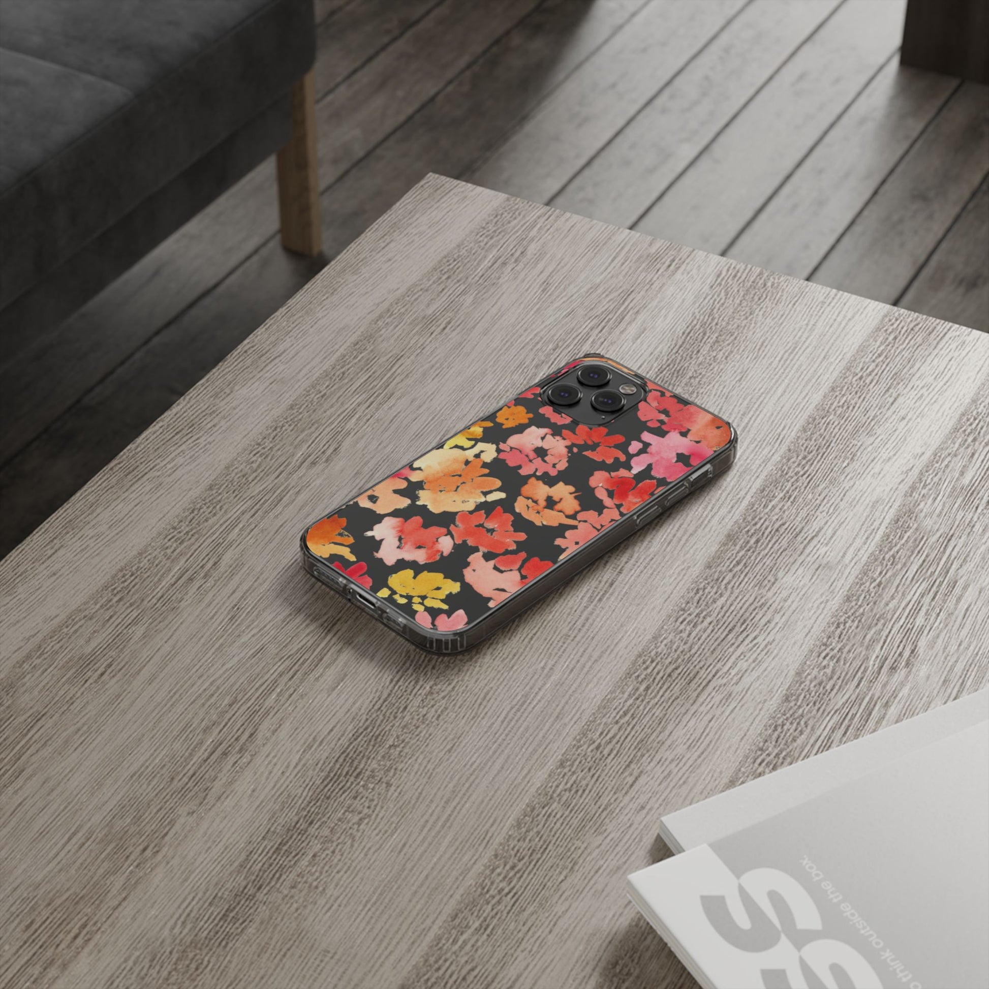 Watercolor Posy Clear Phone Case - Brooke Zitting, LLC