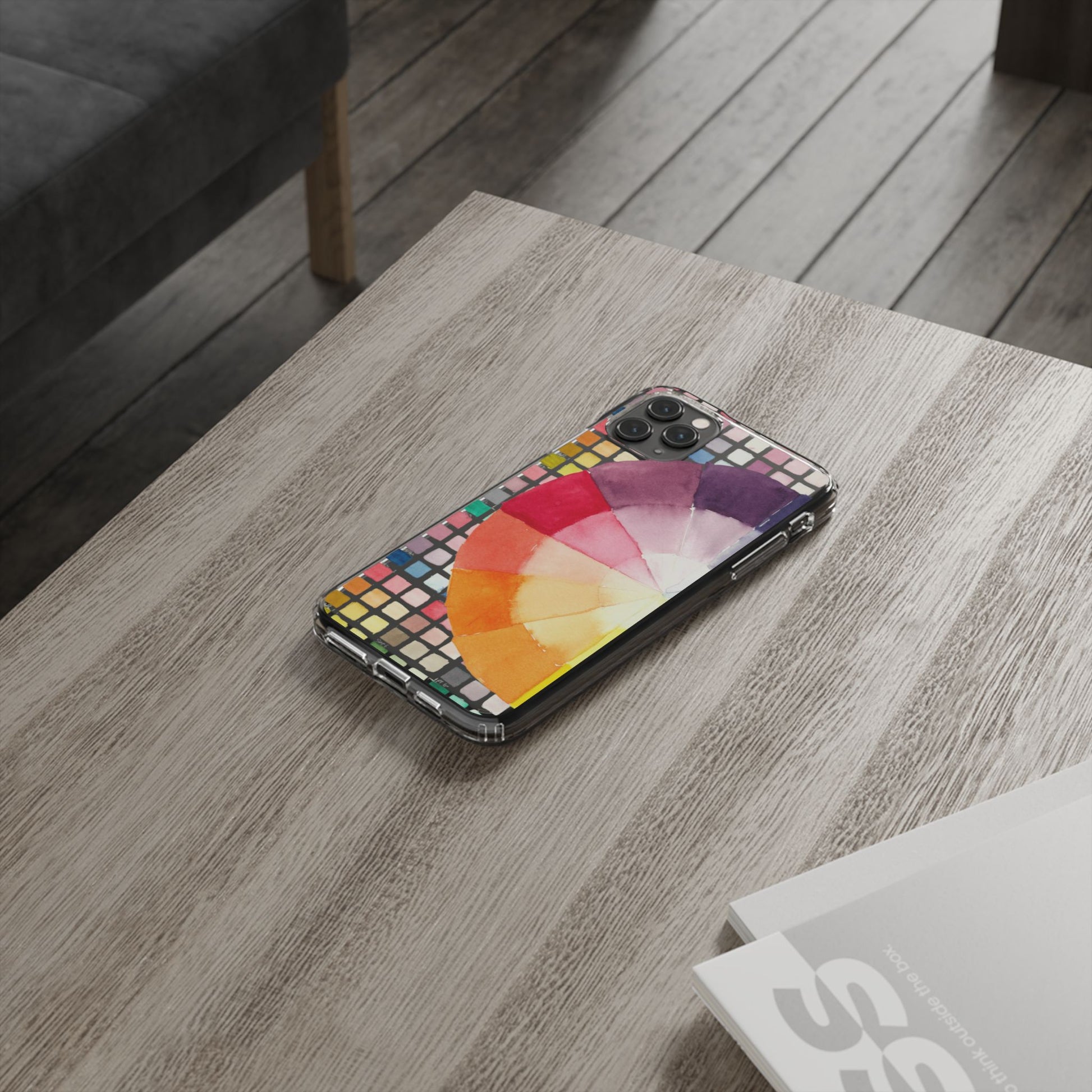 Watercolor-Theory Clear Phone Case - Brooke Zitting, LLC