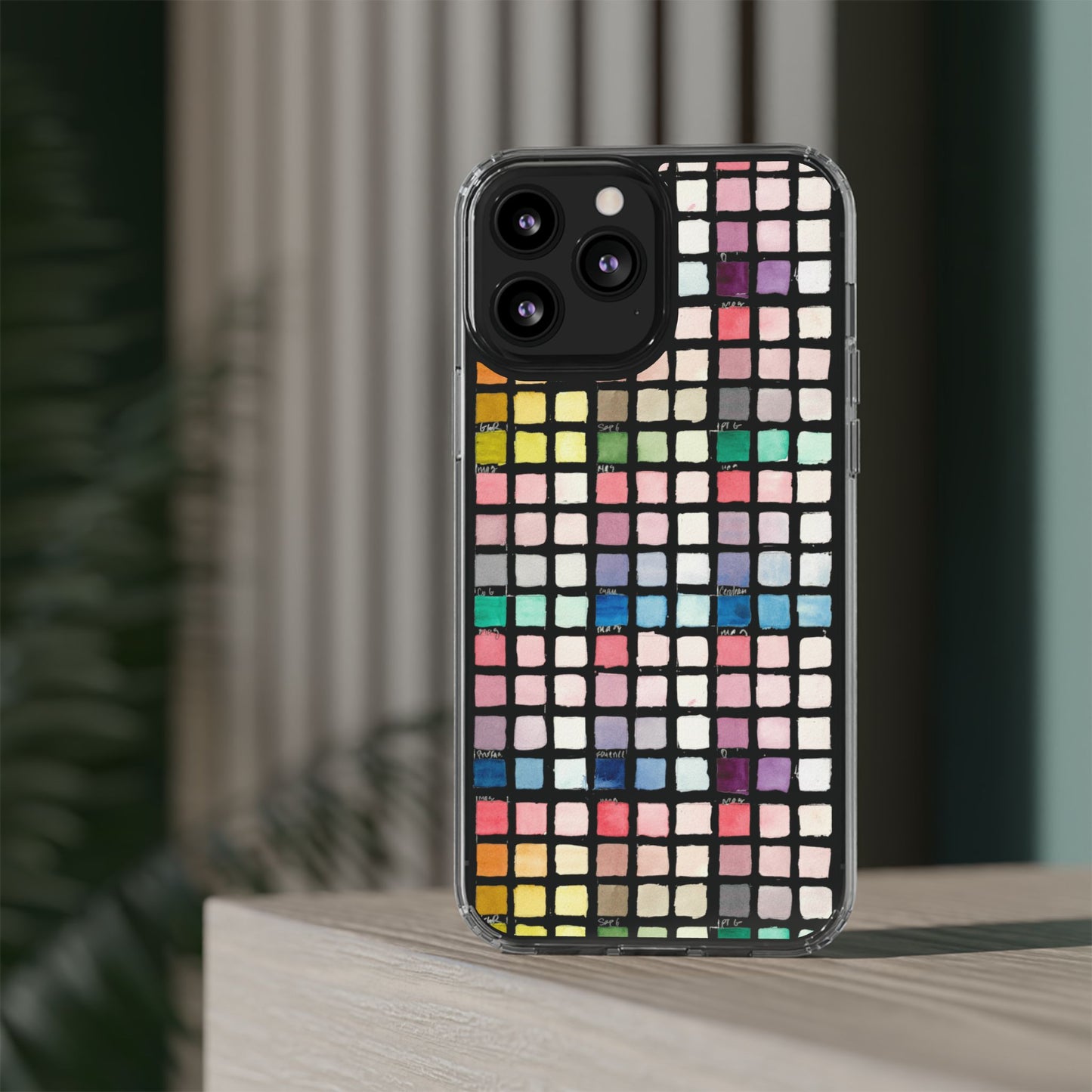 Watercolor Swatches Clear Phone Case - Brooke Zitting, LLC