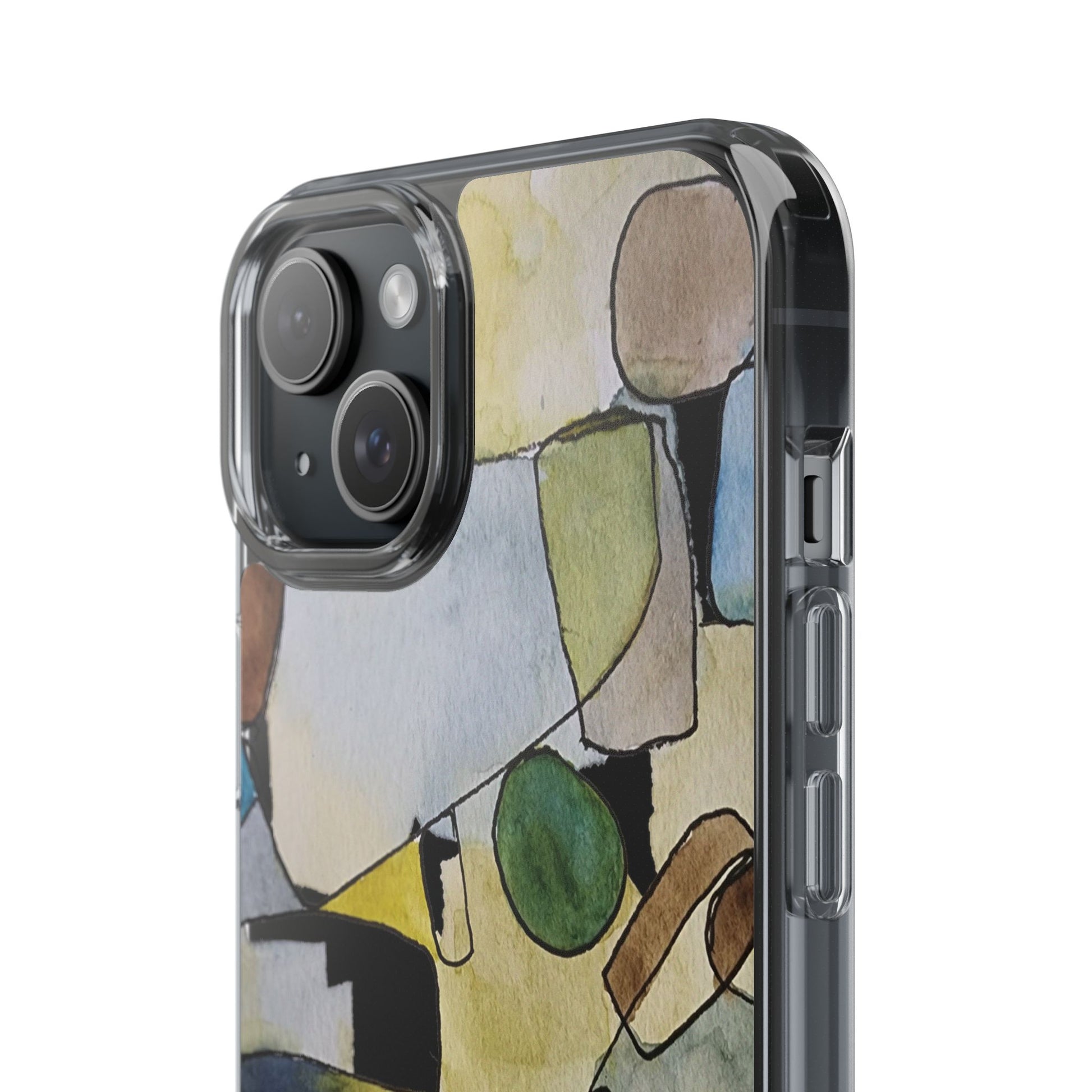 Abstract Watercolor Clear Phone Case - Brooke Zitting, LLC