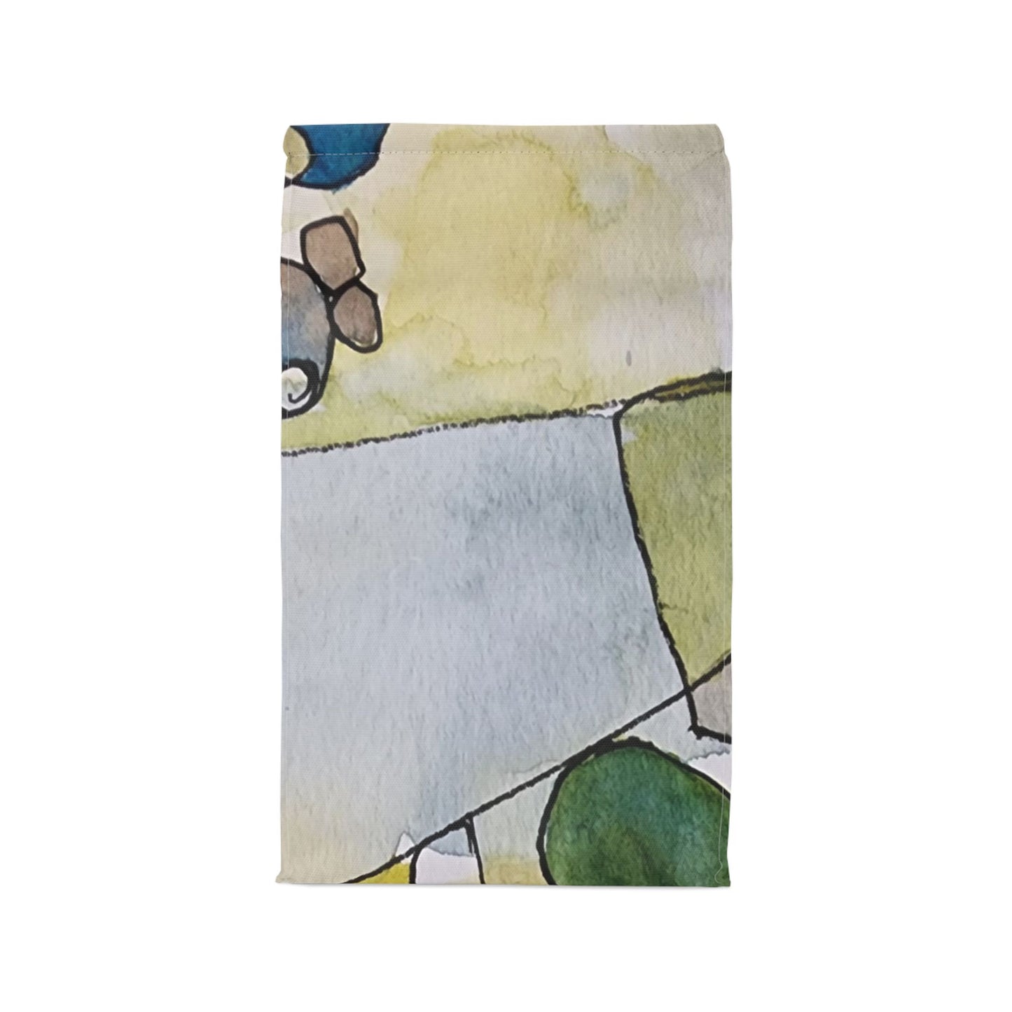 Fragmented Whisper Watercolor Design Lunch Bag – Insulated, Wipe-Clean, Eco-Friendly Tote for Daily Use - Brooke Zitting, LLC