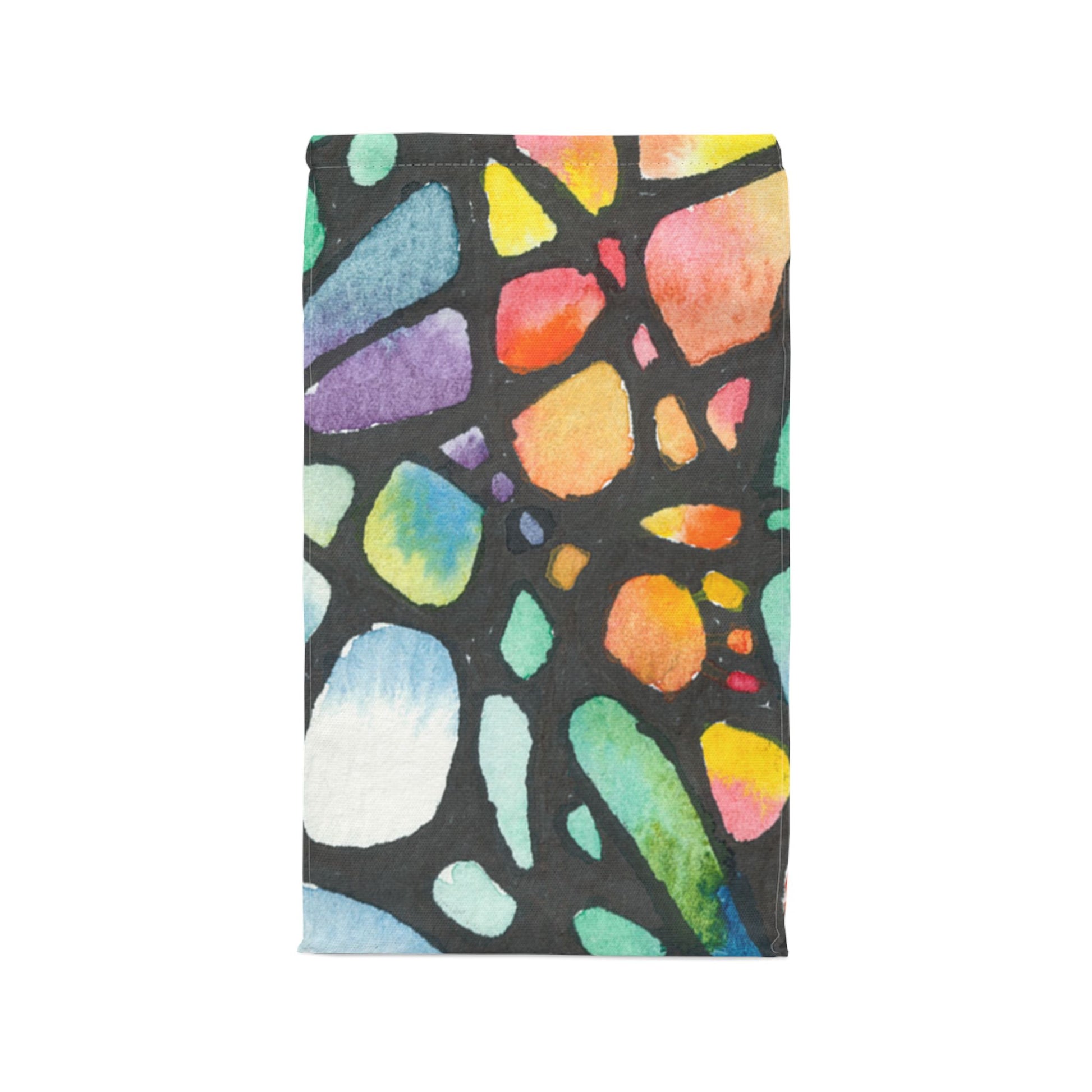 Watercolor Stone Design Lunch Bag – Insulated, Wipe-Clean, Eco-Friendly Tote for Daily Use - Brooke Zitting, LLC