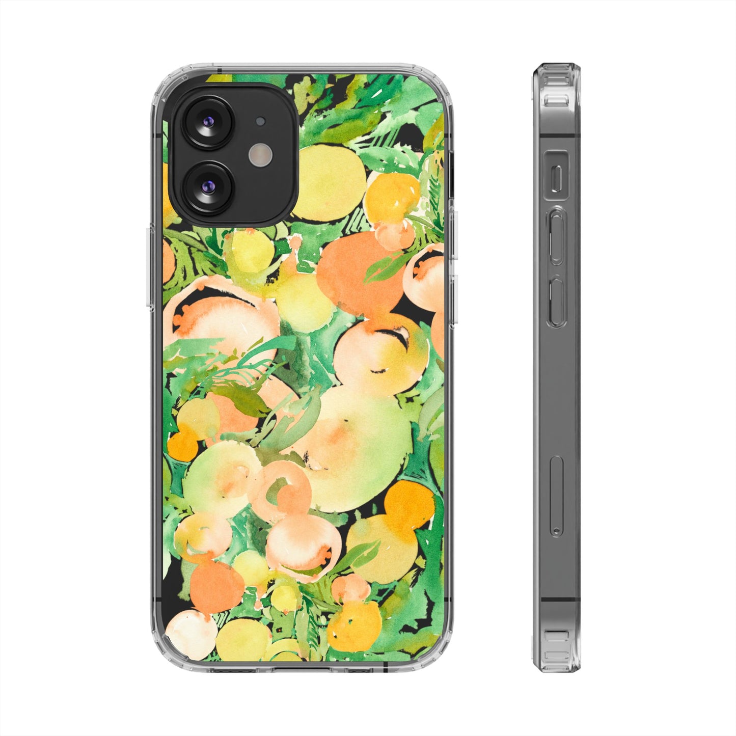 Watercolor Peach Party Clear Phone Case - Brooke Zitting, LLC