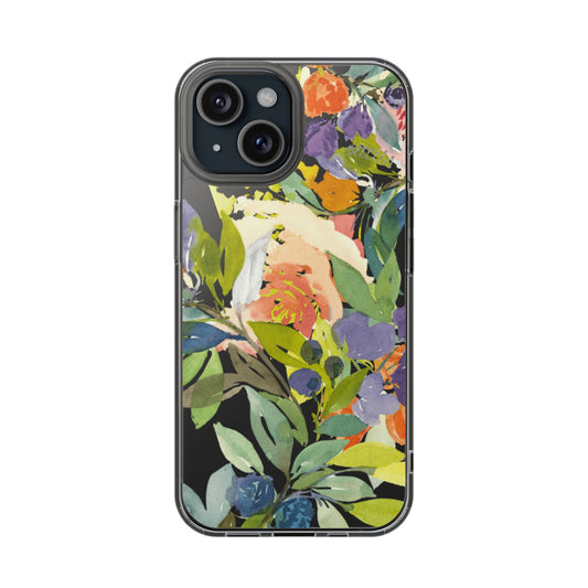 Clear Phone Case with Floral Blooms Design - Brooke Zitting, LLC