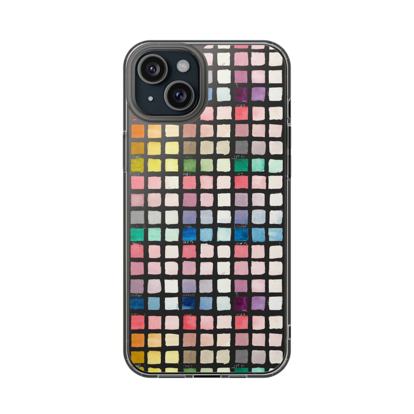 Watercolor Swatches Clear Phone Case - Brooke Zitting, LLC
