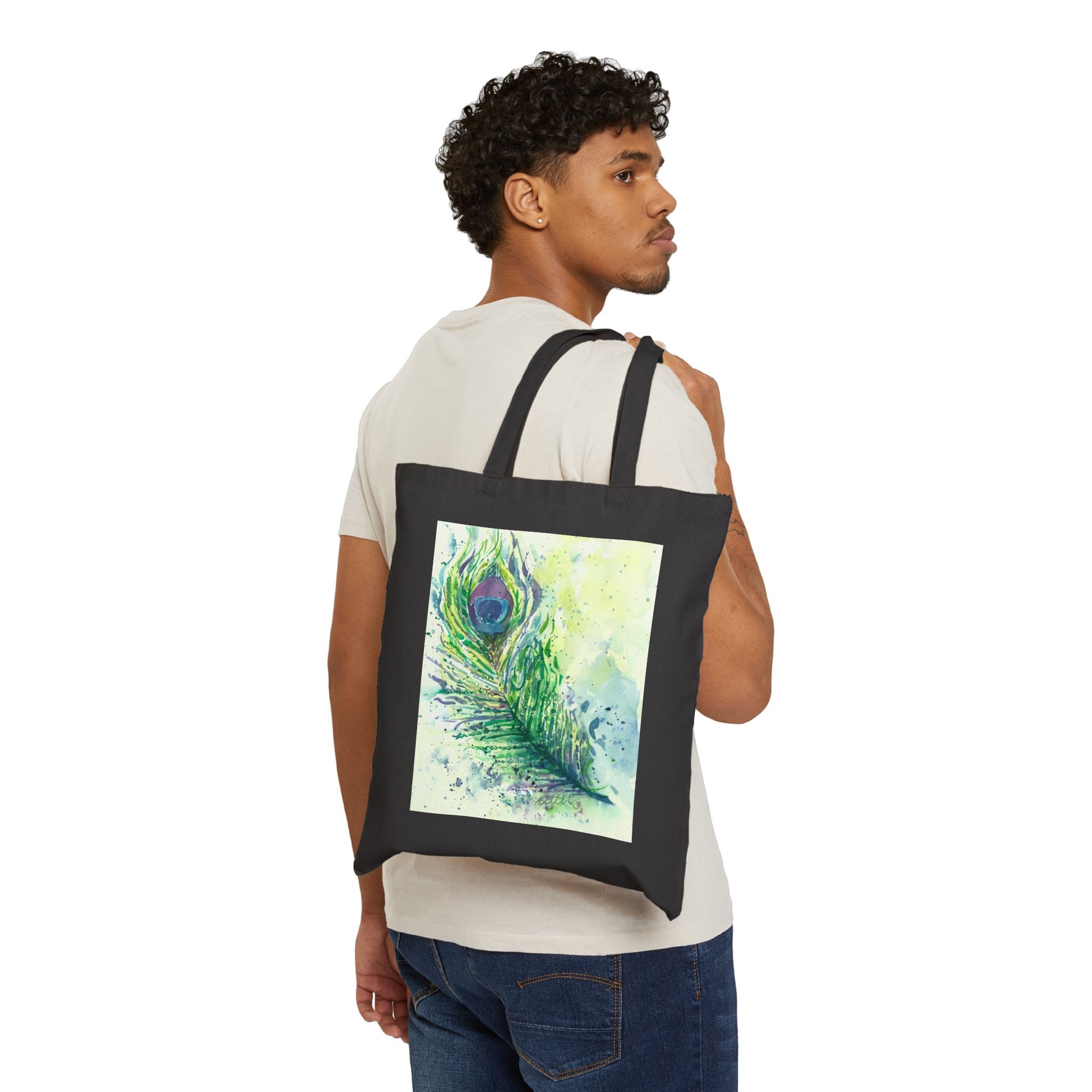 Light as a Feather Cotton Canvas Tote – Eco-Friendly Beach & Shopping Bag for Ocean Lovers - Brooke Zitting, LLC