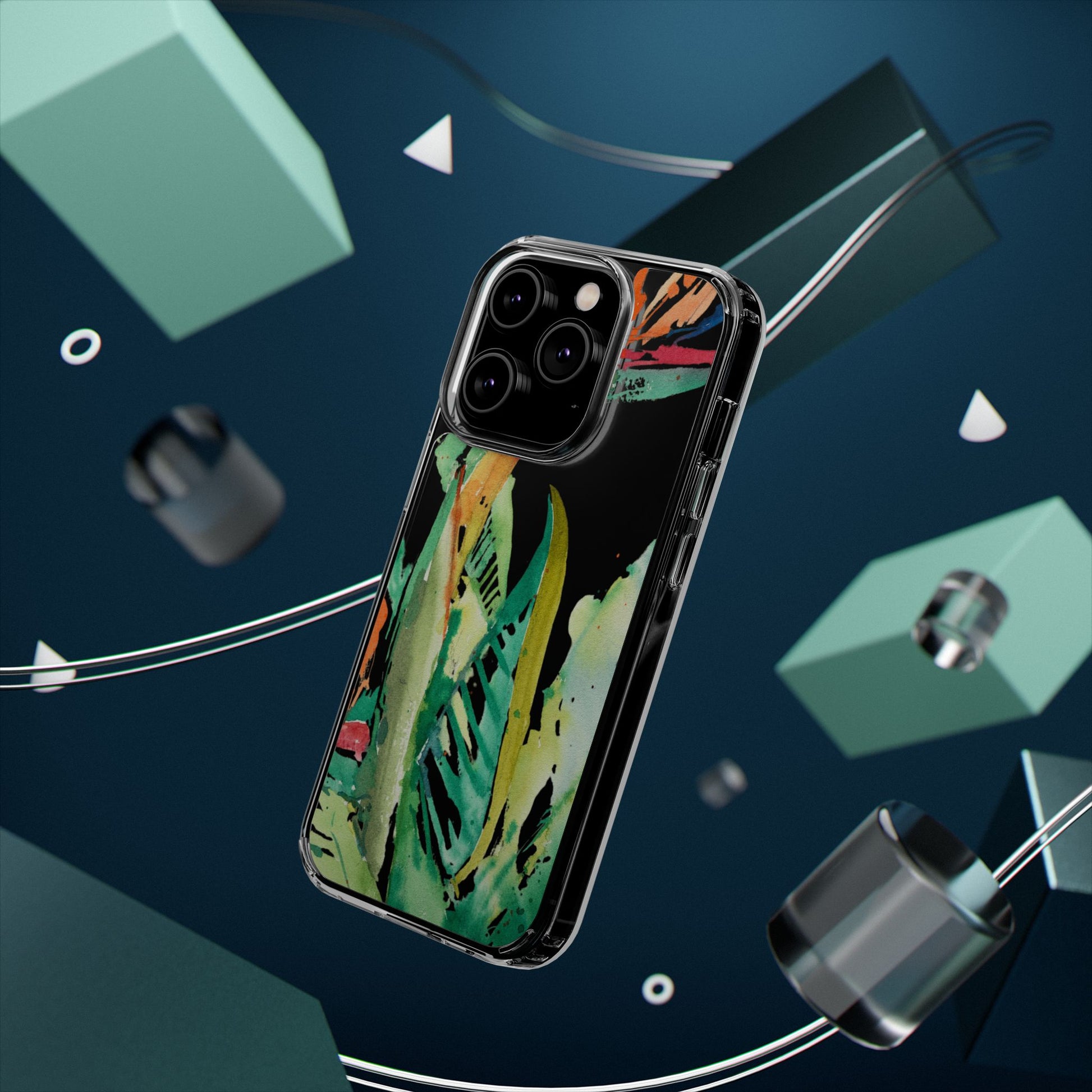 Another Day in Paradise Watercolor Clear Phone Case - Brooke Zitting, LLC