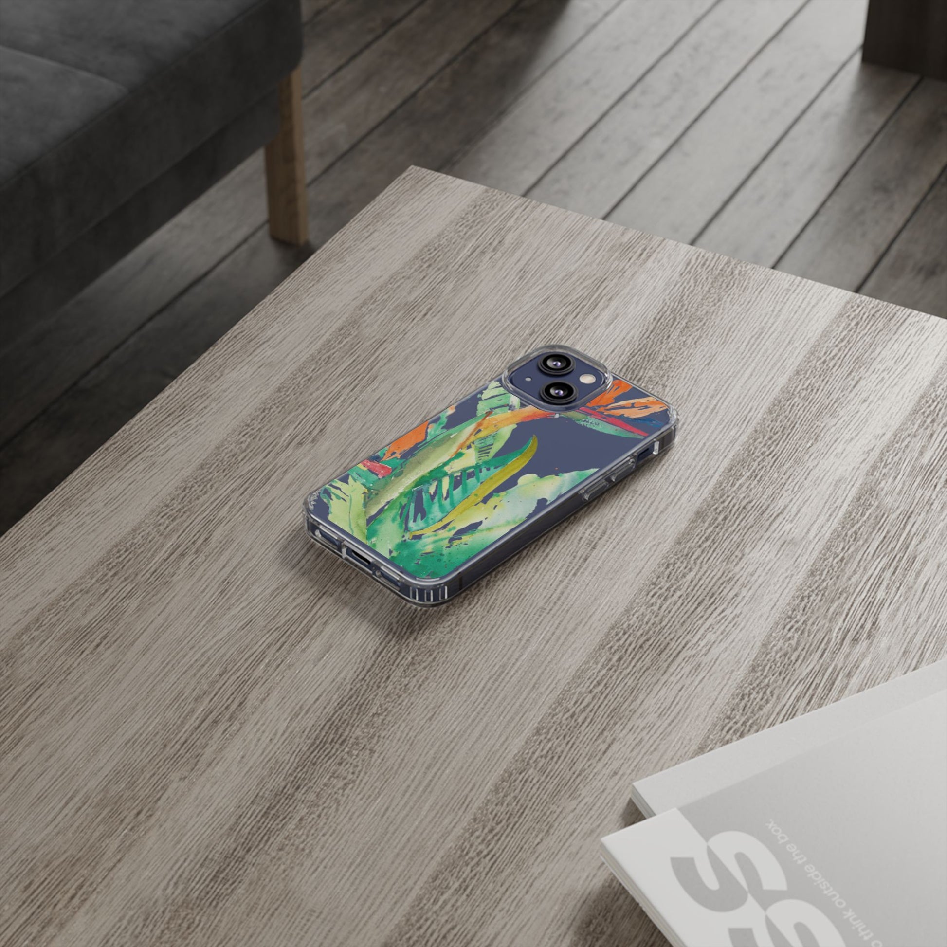 Another Day in Paradise Watercolor Clear Phone Case - Brooke Zitting, LLC