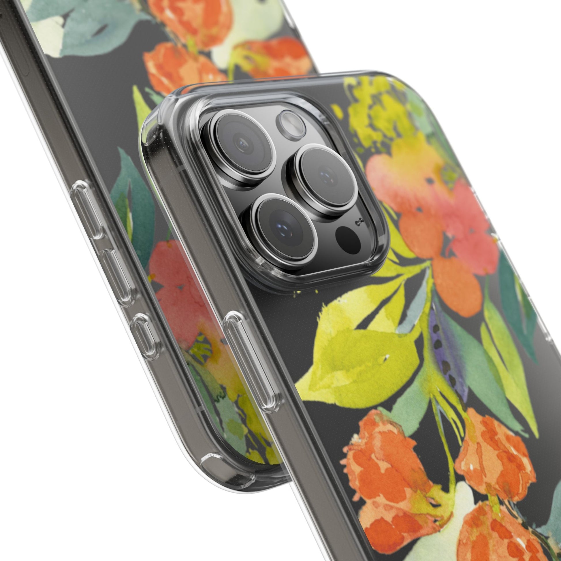 Watercolor Floral Blooms Clear Phone Case - Brooke Zitting, LLC