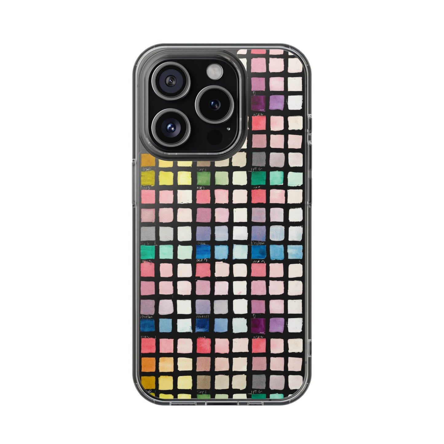 Watercolor Swatches Clear Phone Case - Brooke Zitting, LLC