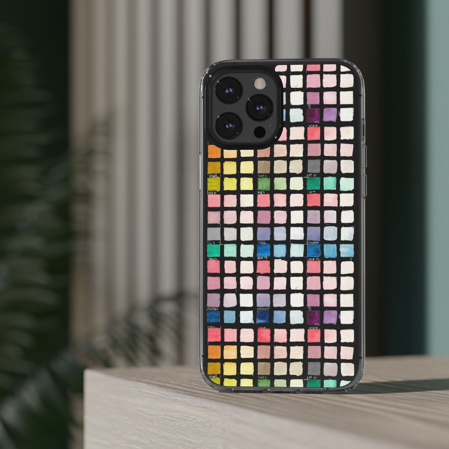 Watercolor Swatches Clear Phone Case - Brooke Zitting, LLC