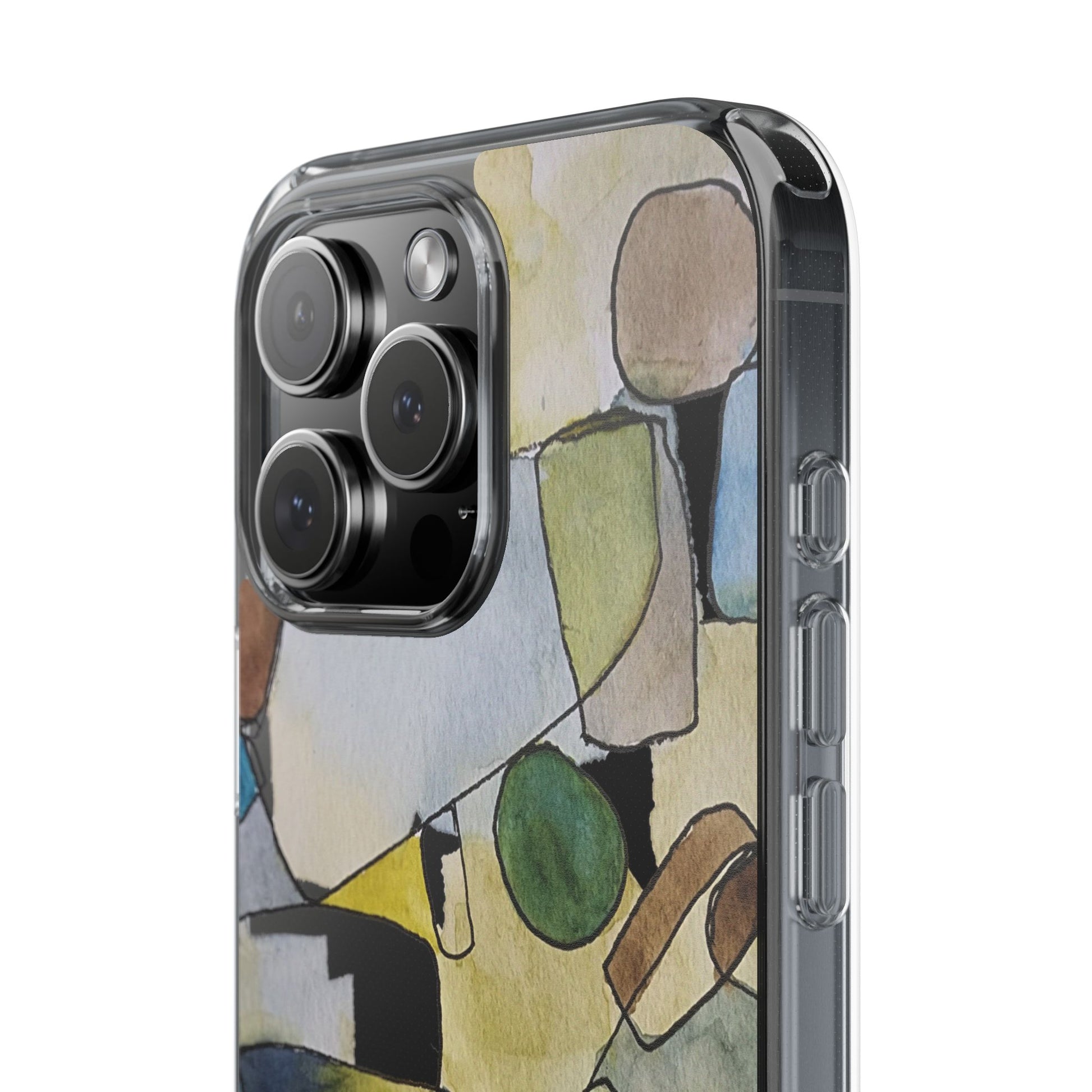 Abstract Watercolor Clear Phone Case - Brooke Zitting, LLC
