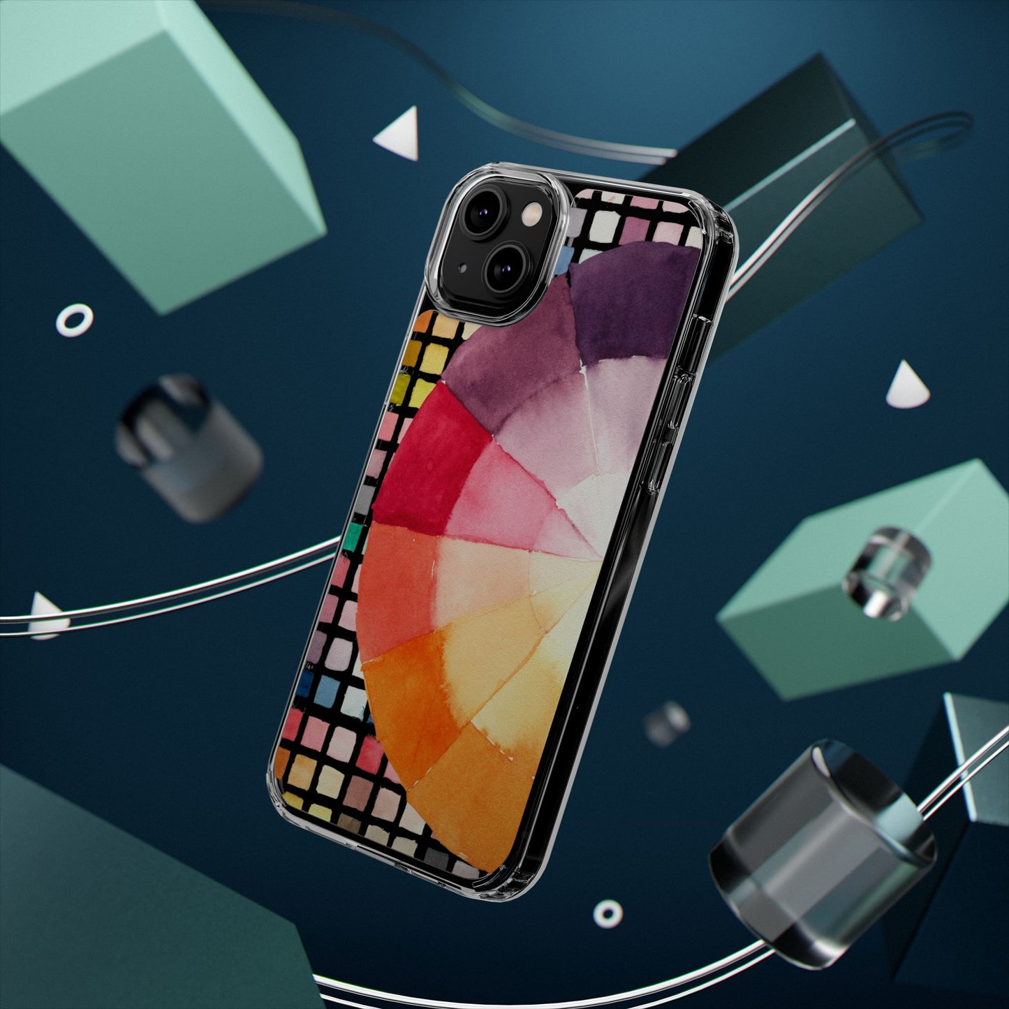 Watercolor-Theory Clear Phone Case - Brooke Zitting, LLC