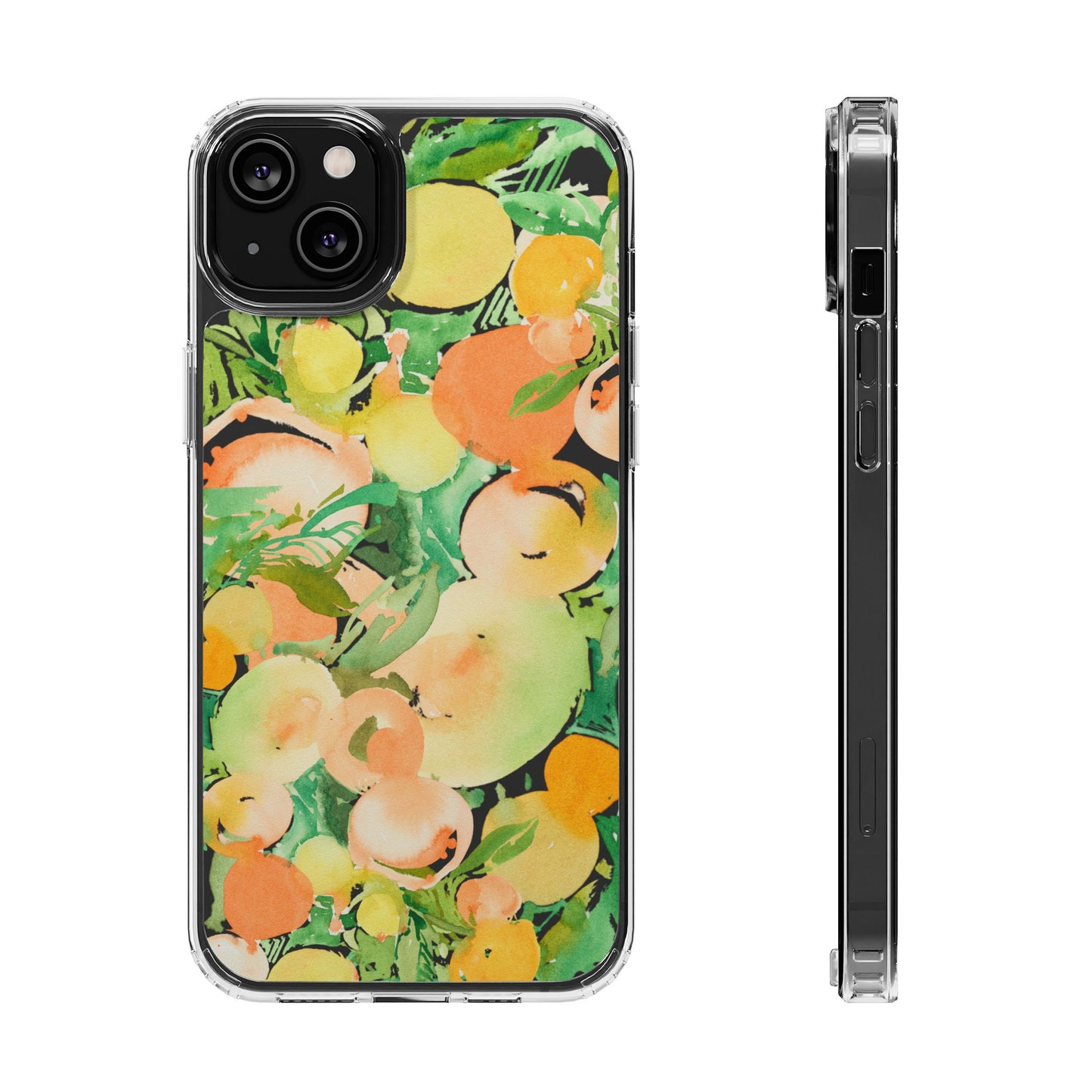 Watercolor Peach Party Clear Phone Case - Brooke Zitting, LLC