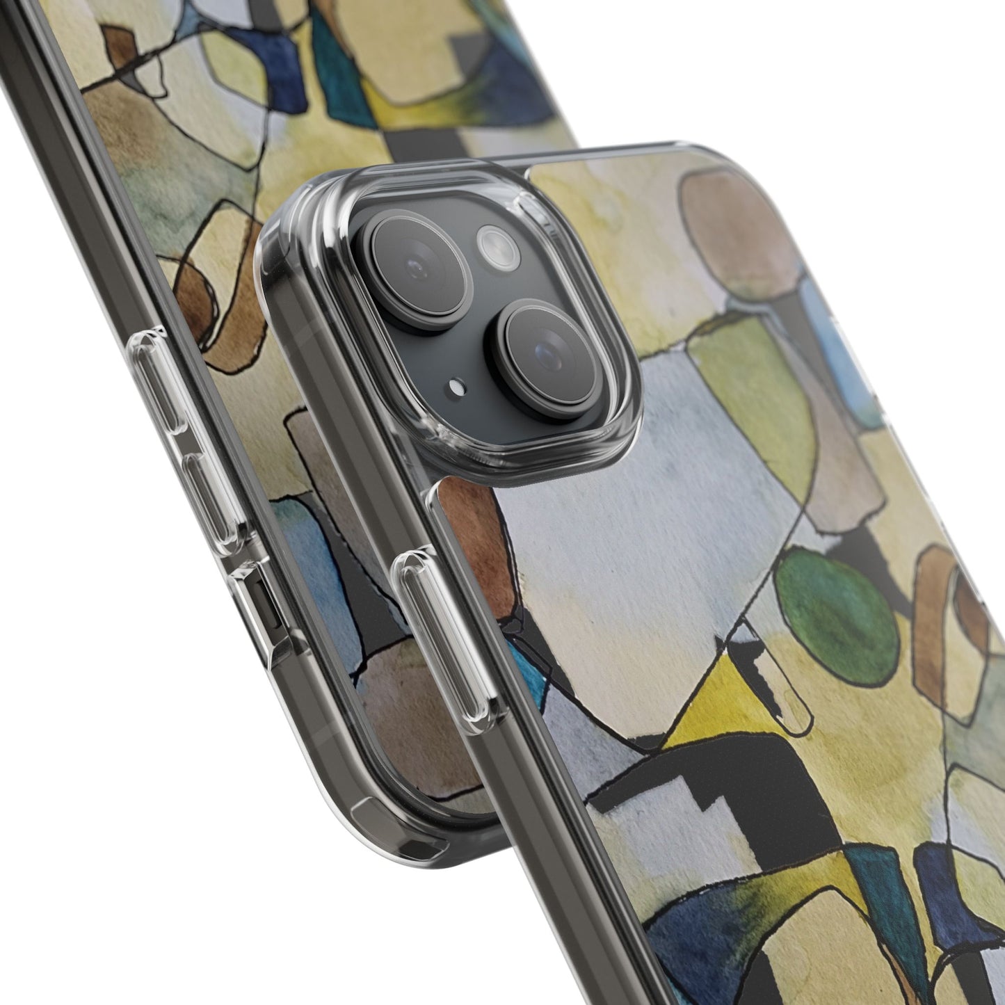 Abstract Watercolor Clear Phone Case - Brooke Zitting, LLC