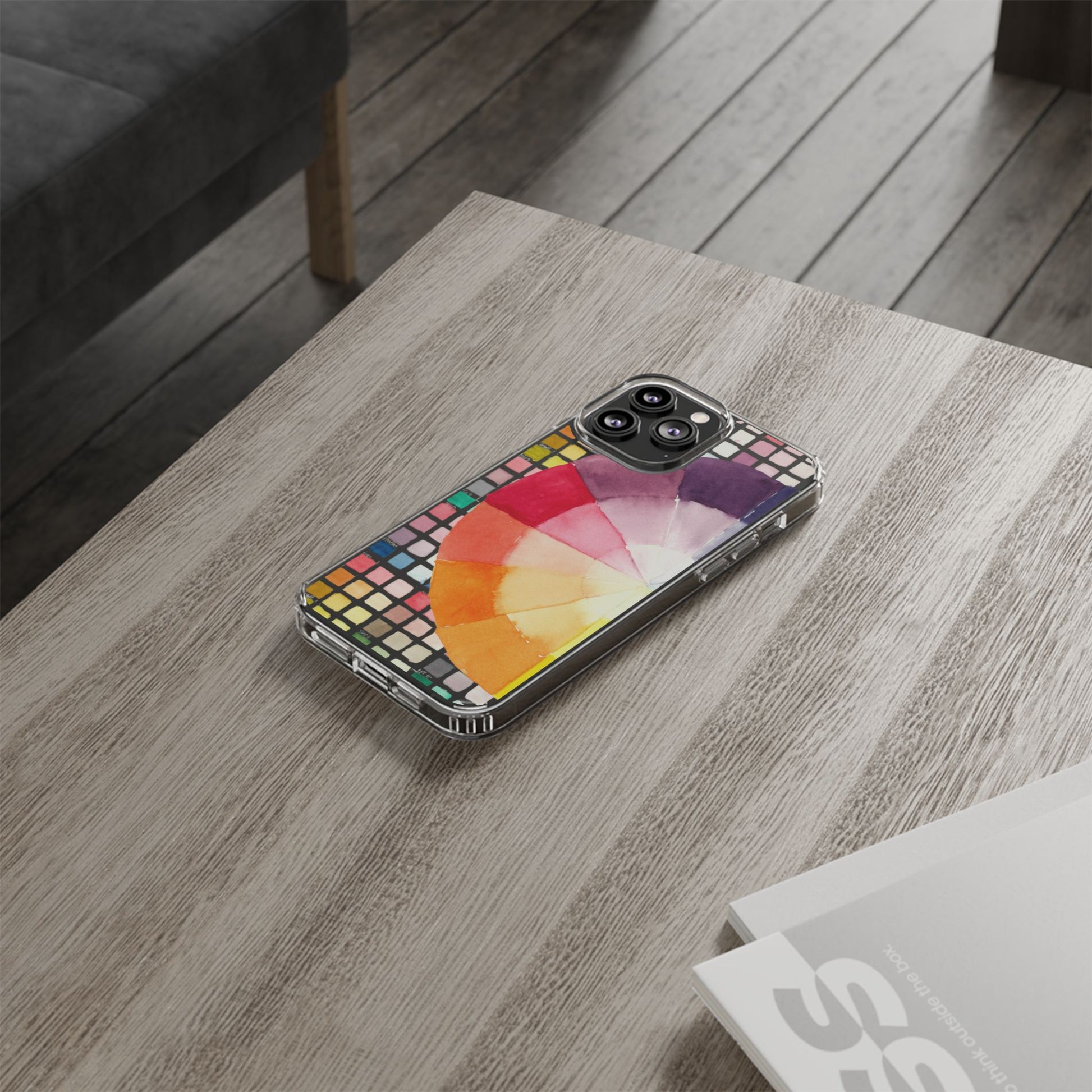 Watercolor-Theory Clear Phone Case - Brooke Zitting, LLC