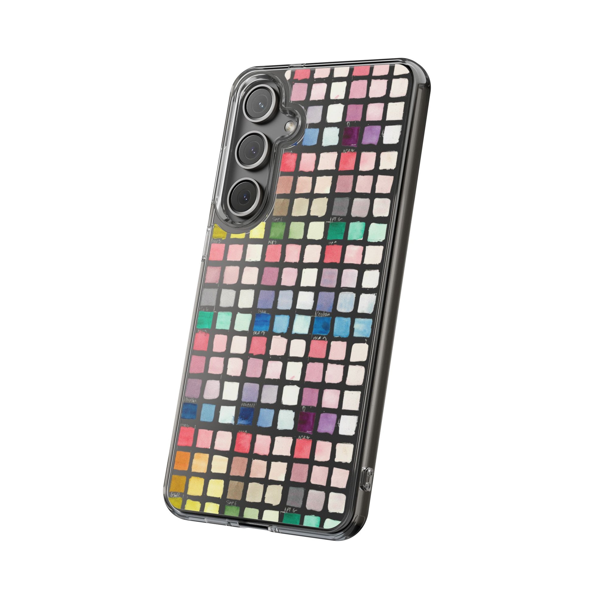 Watercolor Swatches Clear Phone Case - Brooke Zitting, LLC