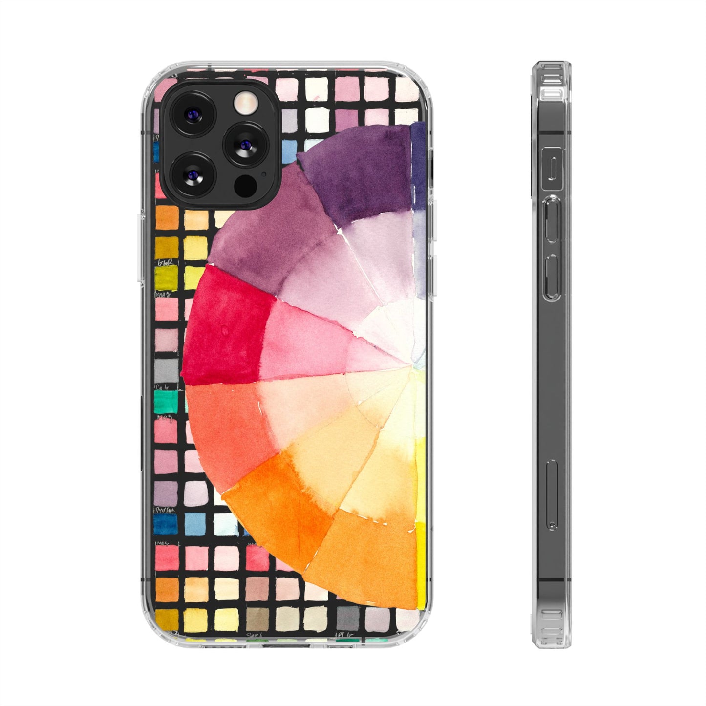 Watercolor-Theory Clear Phone Case - Brooke Zitting, LLC