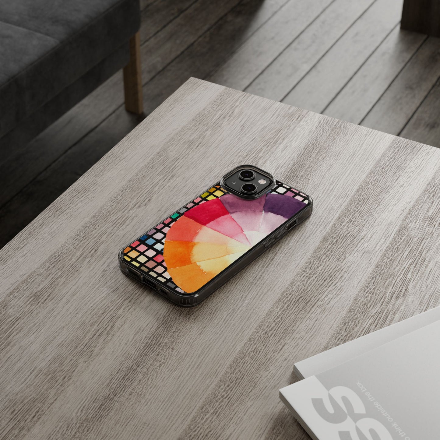 Watercolor-Theory Clear Phone Case - Brooke Zitting, LLC