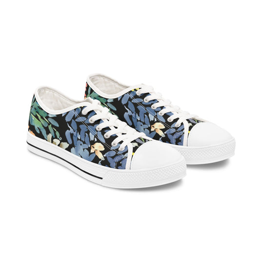 Willow Spring Buds Watercolor Low-Top Sneakers – Stylish Shoes for All | Unique Gift Idea - Brooke Zitting, LLC