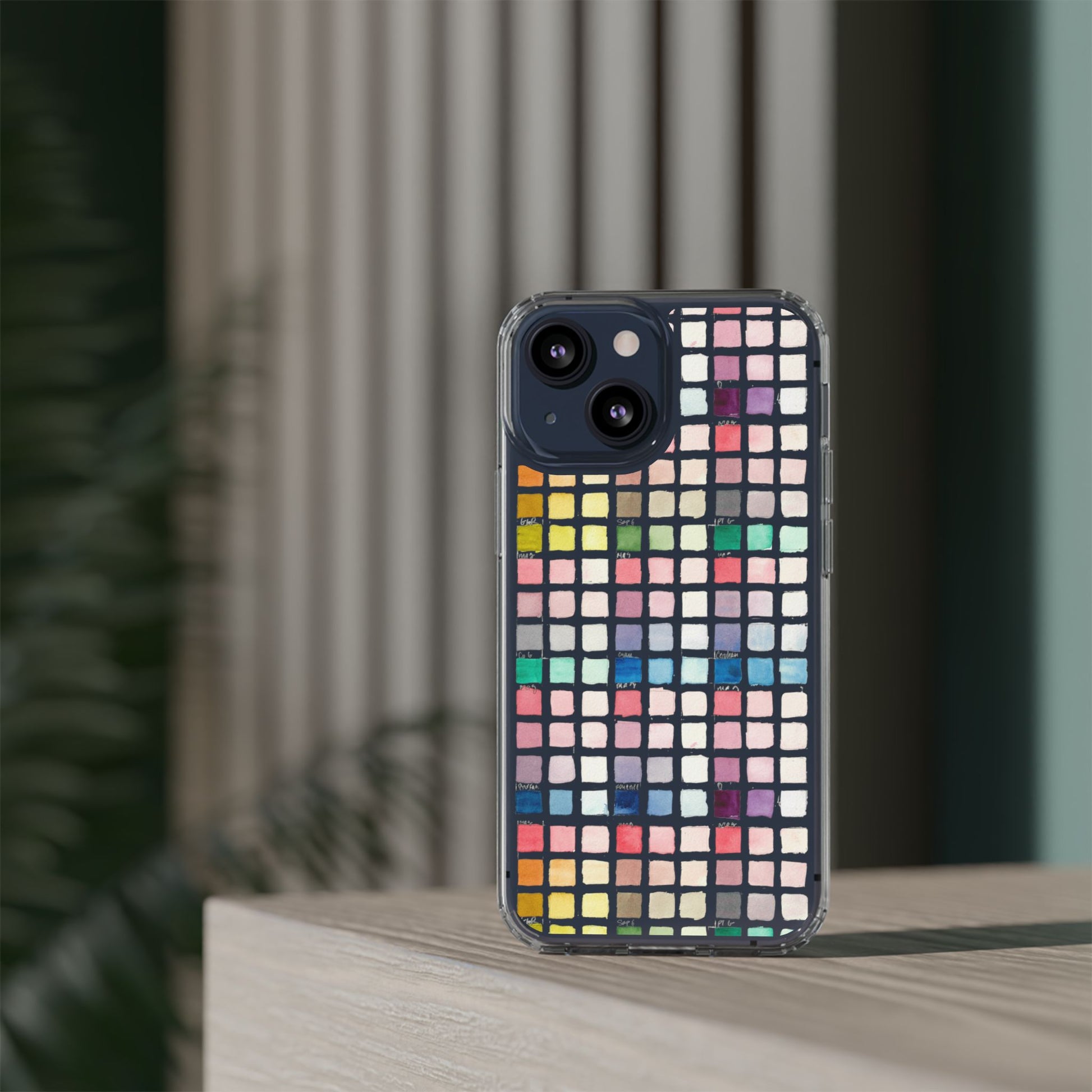 Watercolor Swatches Clear Phone Case - Brooke Zitting, LLC