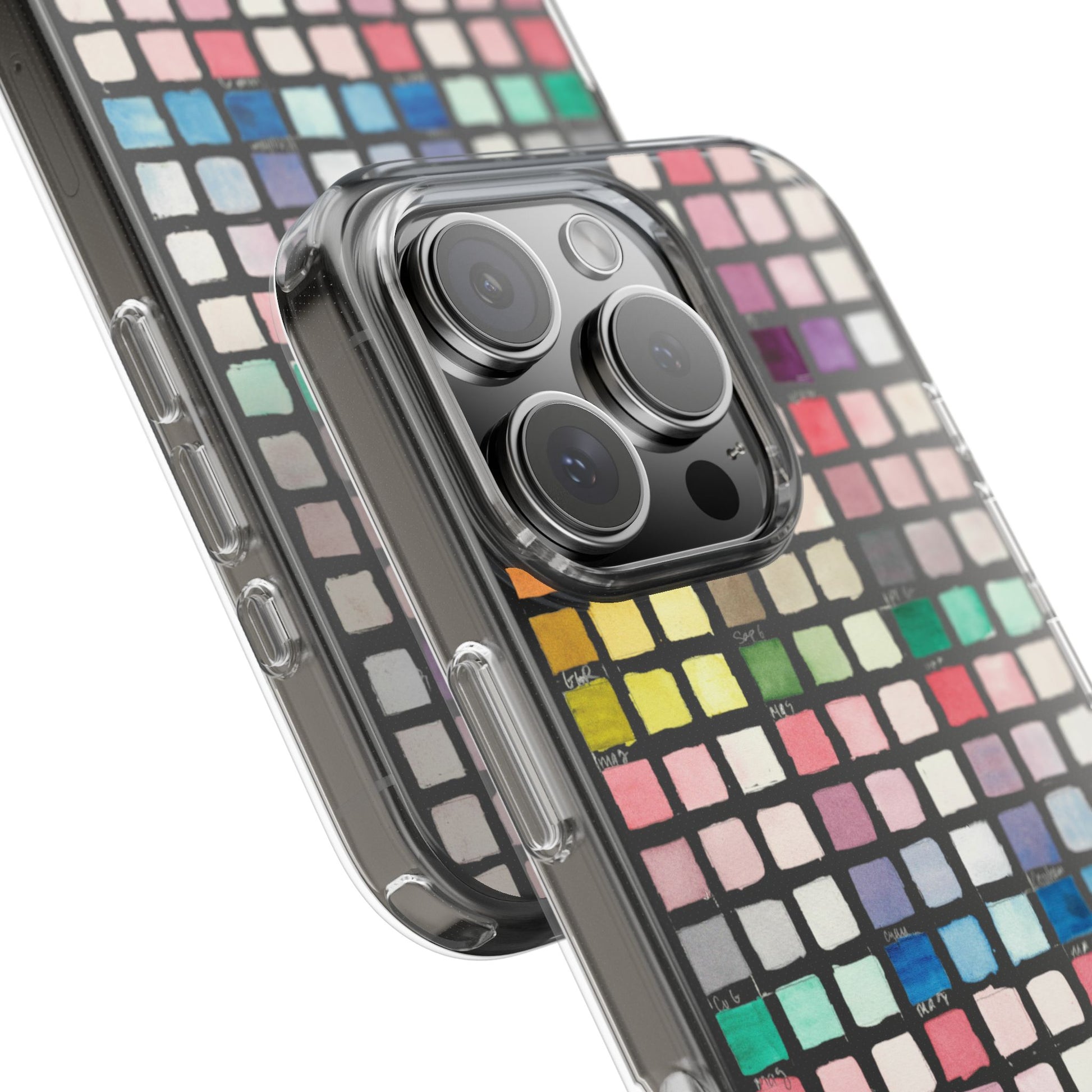 Watercolor Swatches Clear Phone Case - Brooke Zitting, LLC