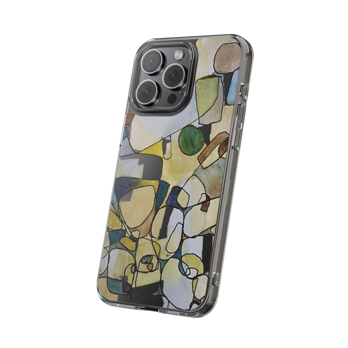 Abstract Watercolor Clear Phone Case - Brooke Zitting, LLC