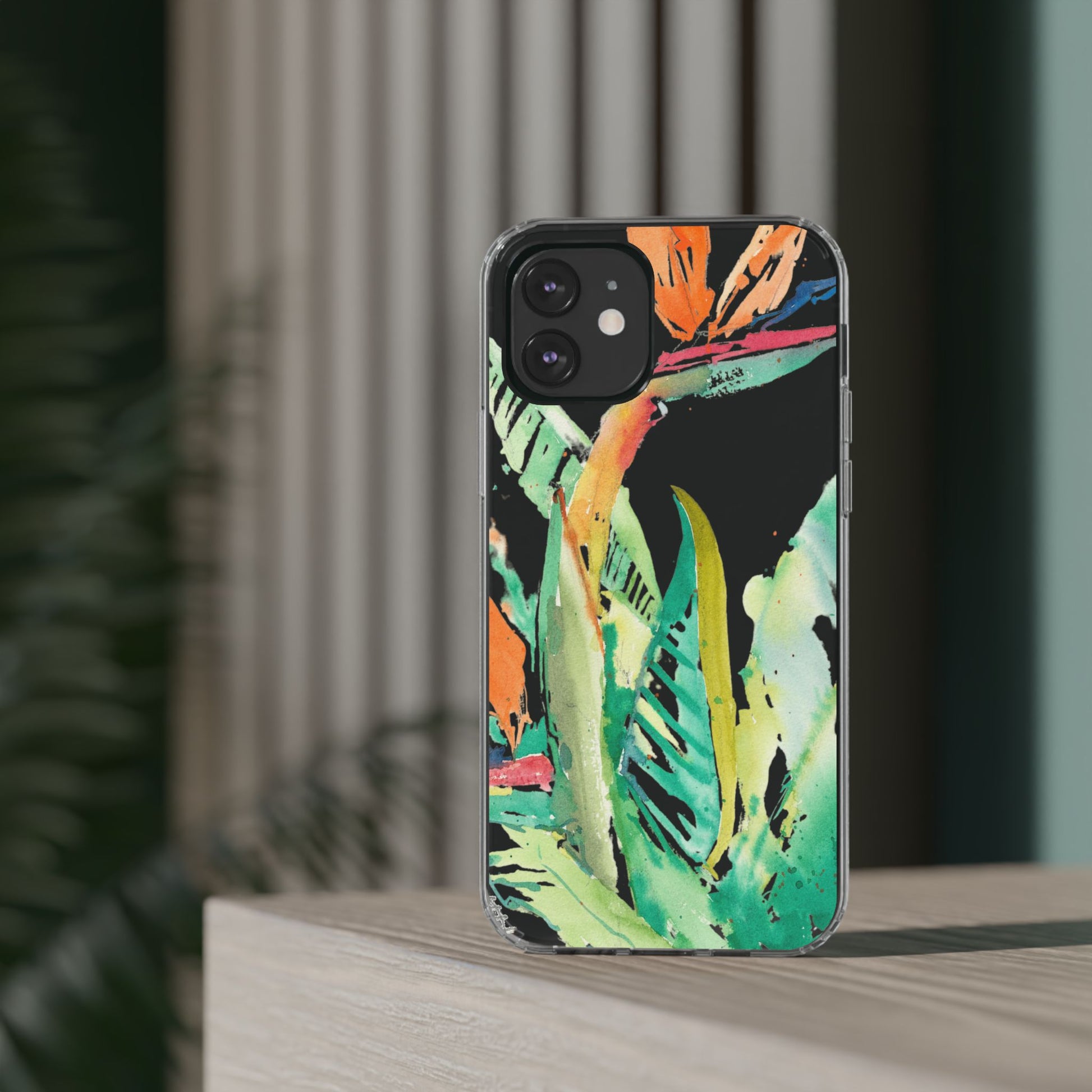 Another Day in Paradise Watercolor Clear Phone Case - Brooke Zitting, LLC