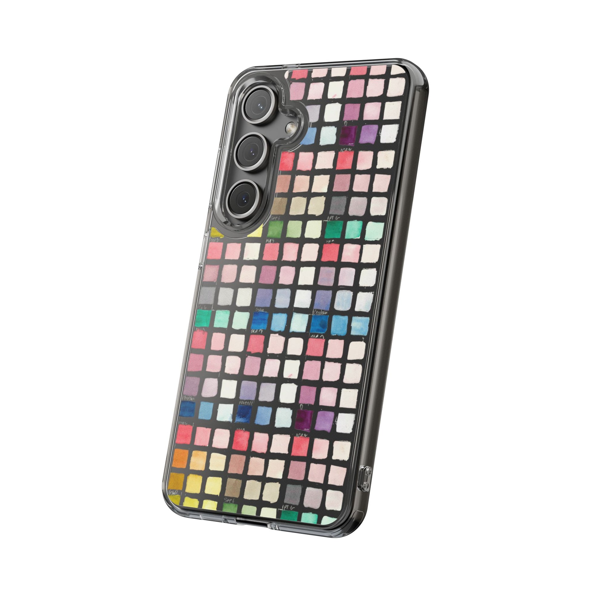 Watercolor Swatches Clear Phone Case - Brooke Zitting, LLC