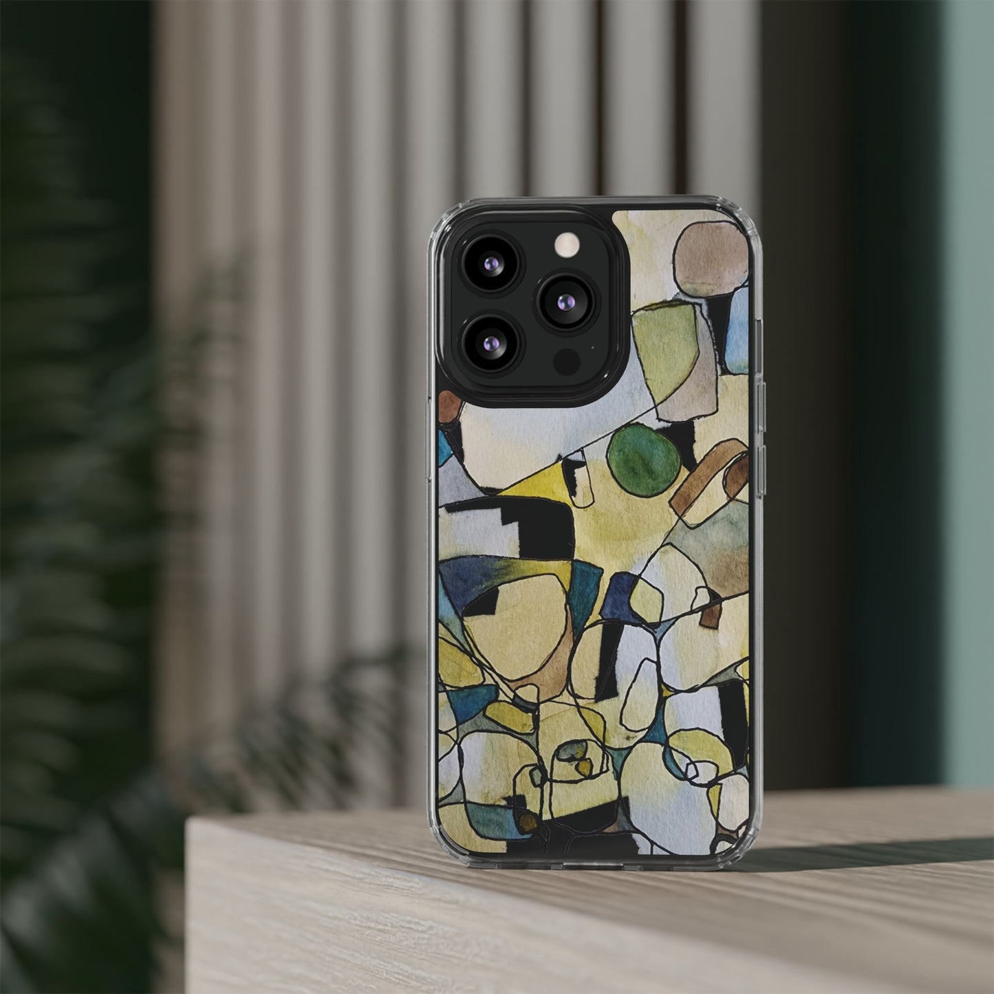 Abstract Watercolor Clear Phone Case - Brooke Zitting, LLC