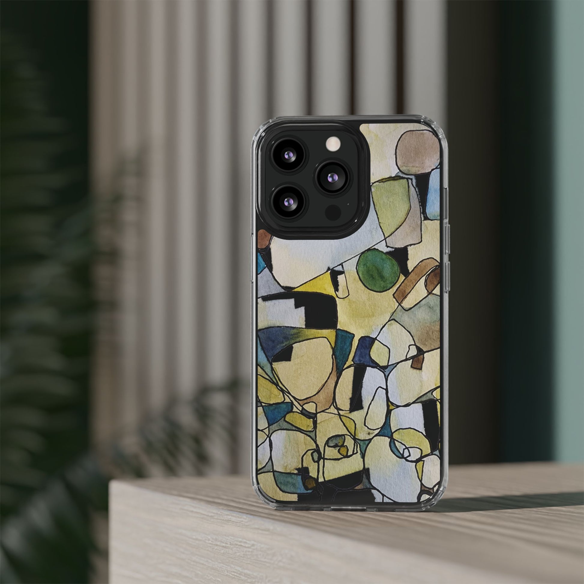 Abstract Watercolor Clear Phone Case - Brooke Zitting, LLC