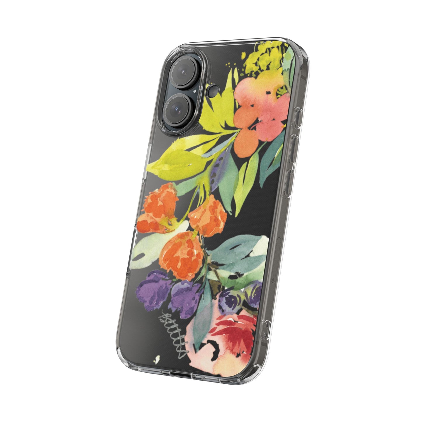Watercolor Floral Blooms Clear Phone Case - Brooke Zitting, LLC