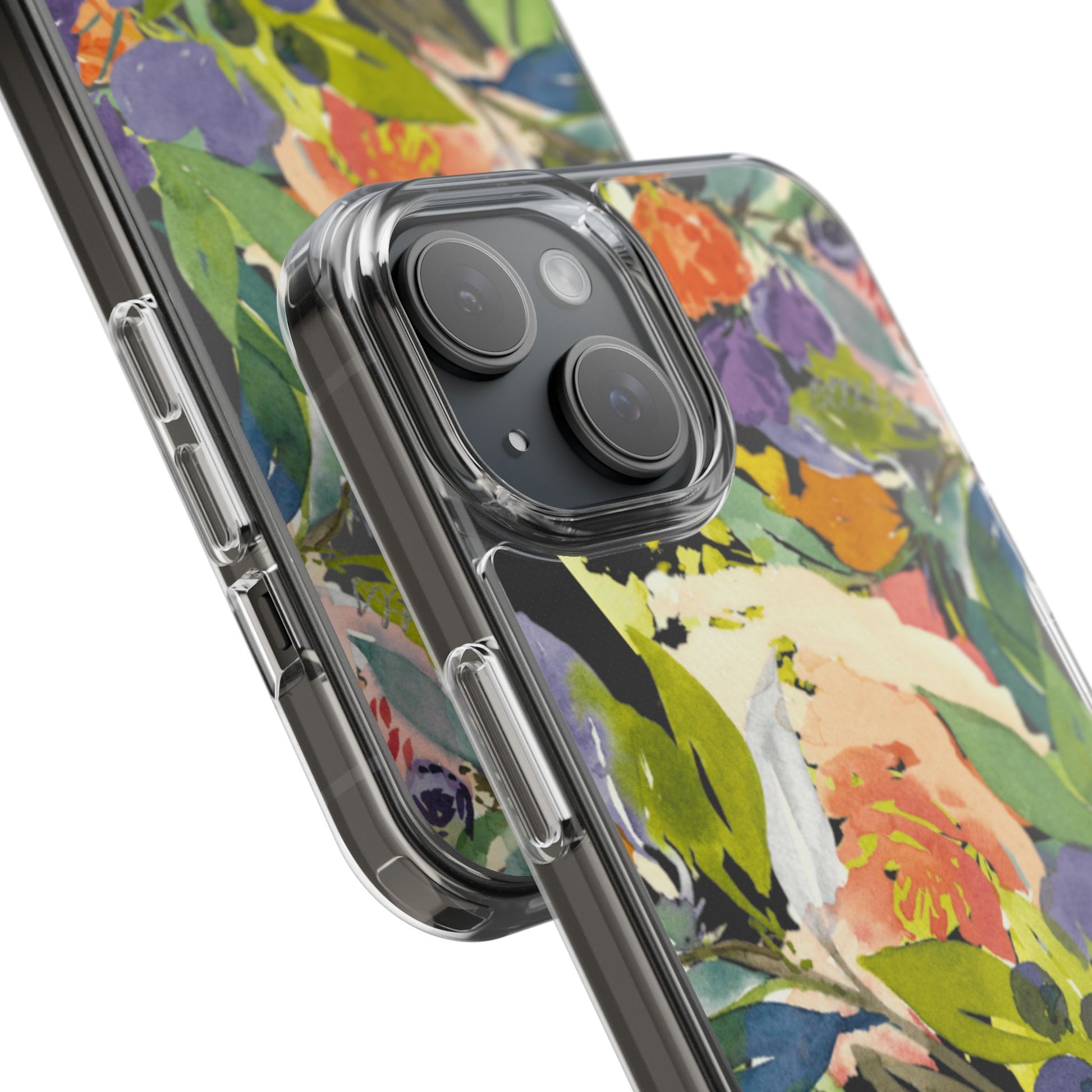 Clear Phone Case with Floral Blooms Design - Brooke Zitting, LLC