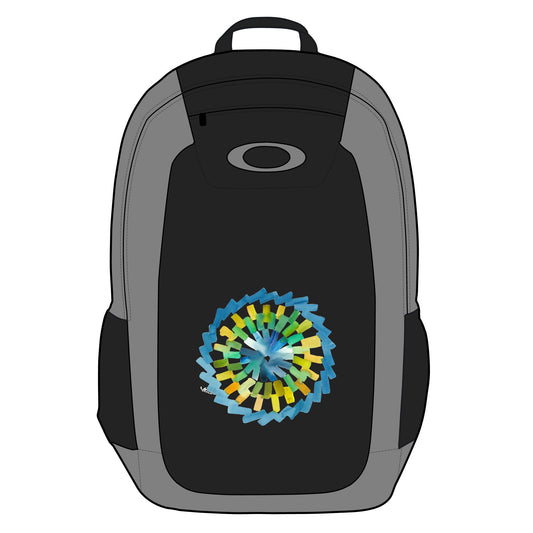 Color Block Spiral Watercolor Design Enduro Laptop Backpack, 20L - by Oakley. Stylish Travel Bag, Perfect for Adventurers, Back to School, Outdoor Enthusiasts, Art Lovers, Unique Design - Brooke Zitting, LLC