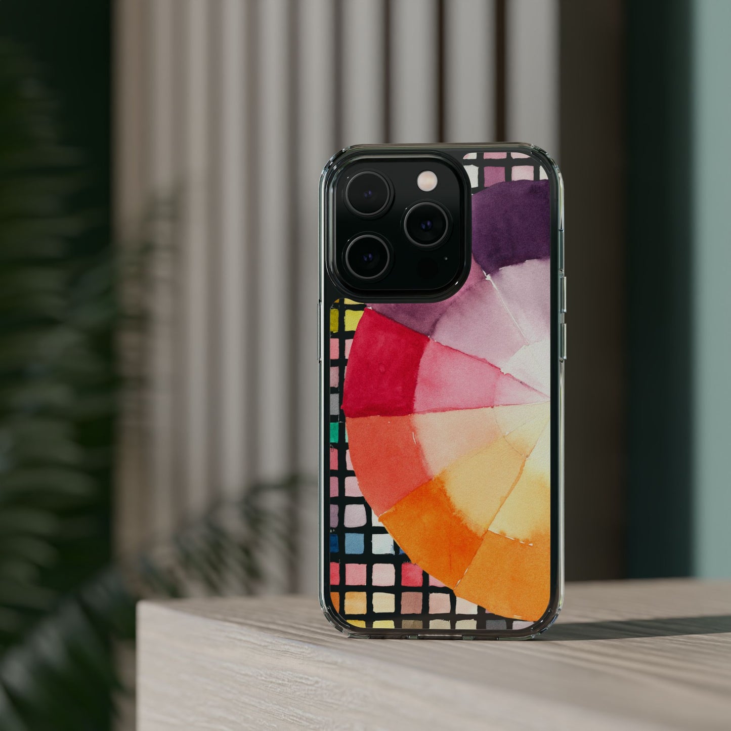 Watercolor-Theory Clear Phone Case - Brooke Zitting, LLC