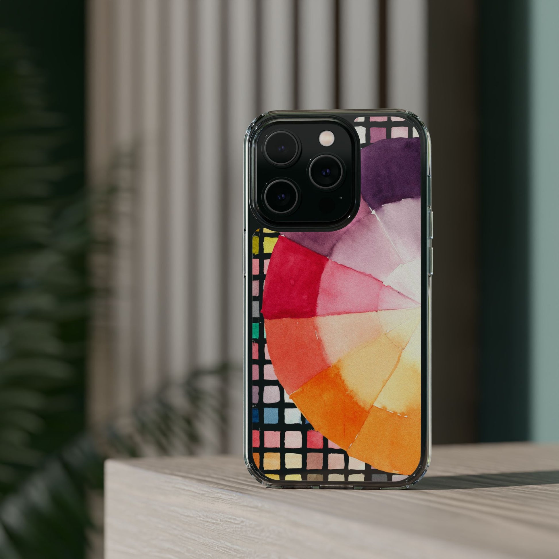 Watercolor-Theory Clear Phone Case - Brooke Zitting, LLC