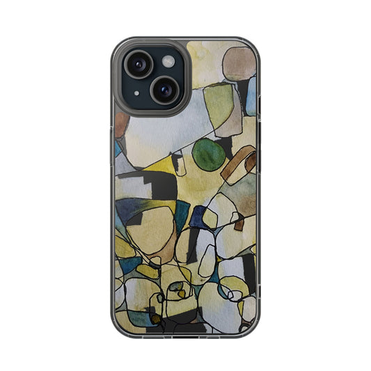 Abstract Watercolor Clear Phone Case - Brooke Zitting, LLC