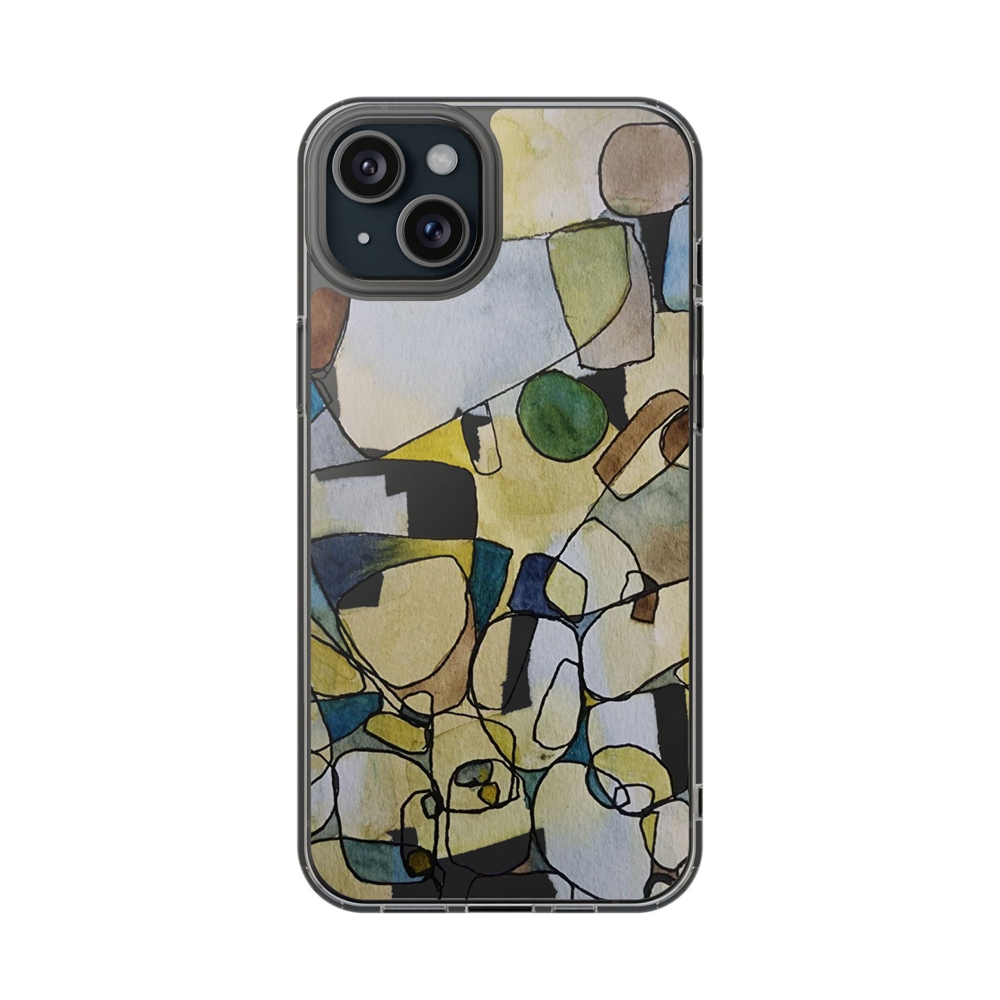 Abstract Watercolor Clear Phone Case - Brooke Zitting, LLC