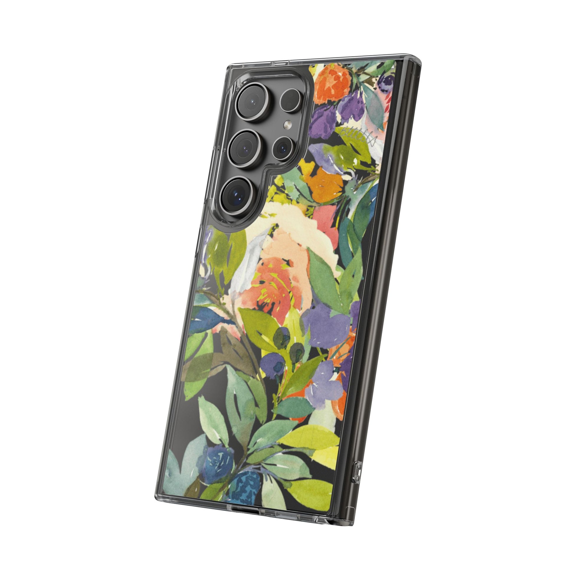 Clear Phone Case with Floral Blooms Design - Brooke Zitting, LLC