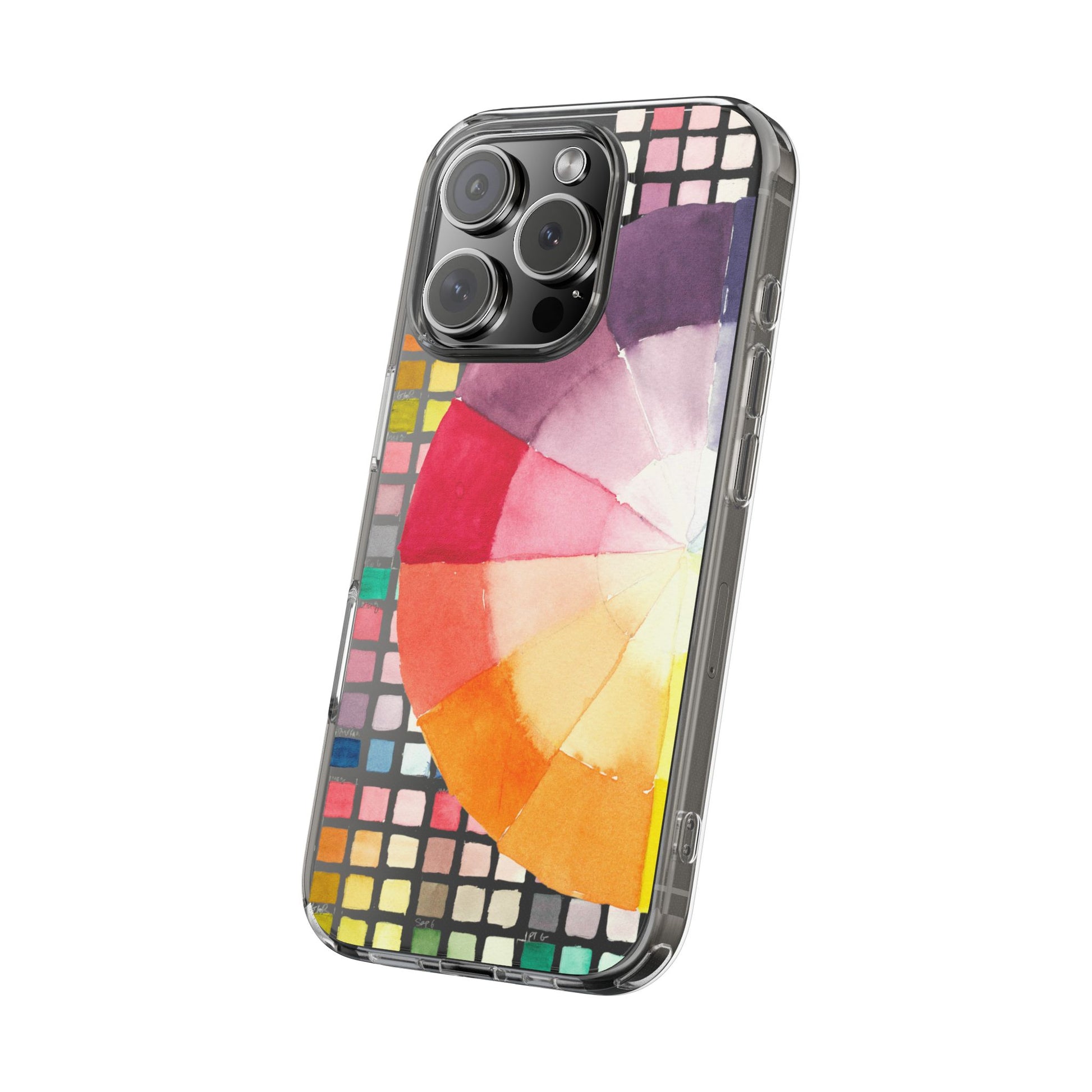 Watercolor-Theory Clear Phone Case - Brooke Zitting, LLC