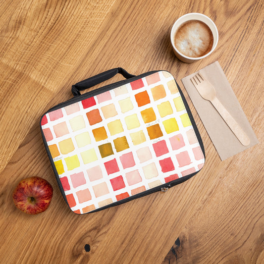 Color Chart Watercolor Design Lunch Bag  – Eco-Friendly Tote for School, Work, Picnics & Beach - Brooke Zitting, LLC