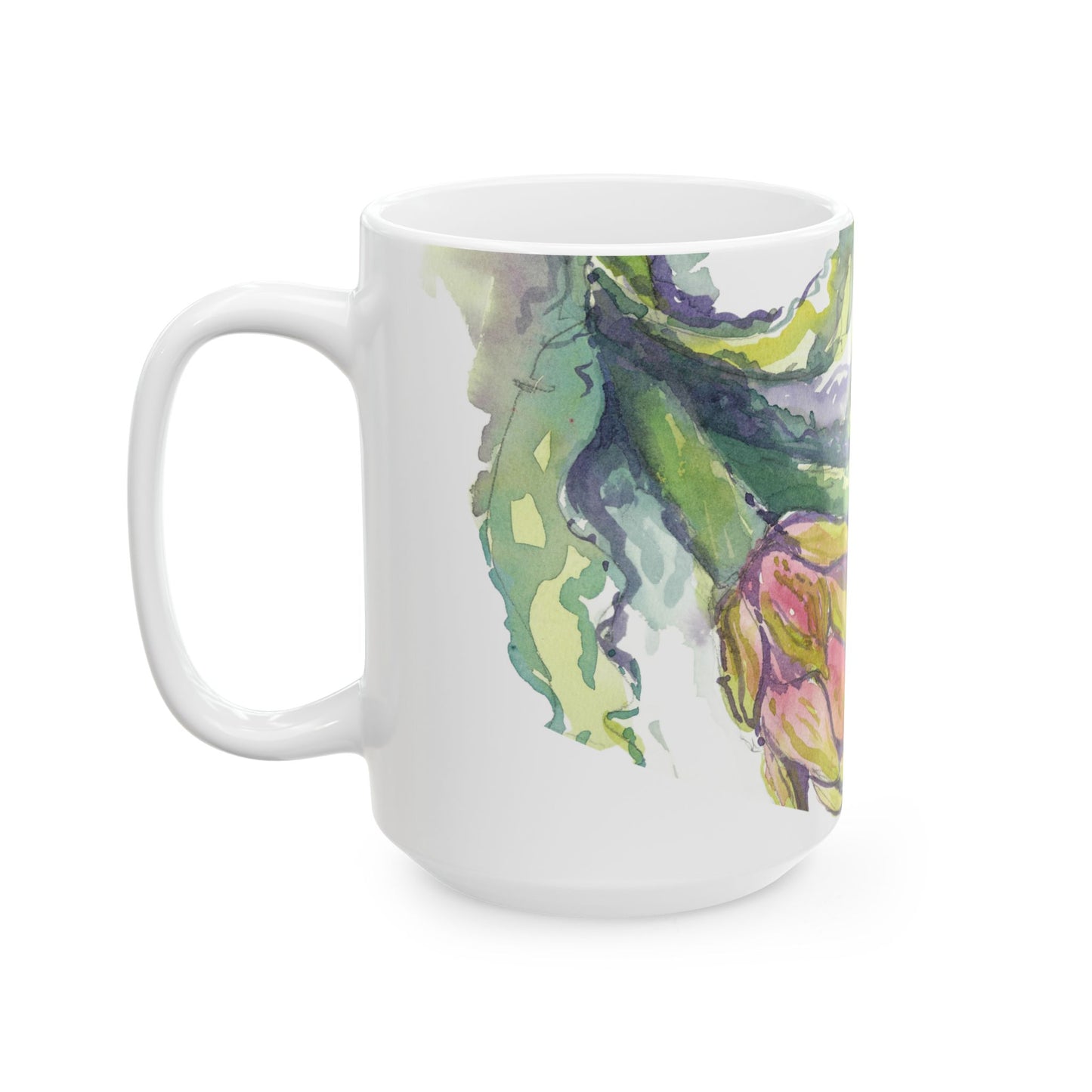 The Italian Artichokes Ceramic Mug - Perfect Gift (11oz, 15oz) - Brooke Zitting, LLC