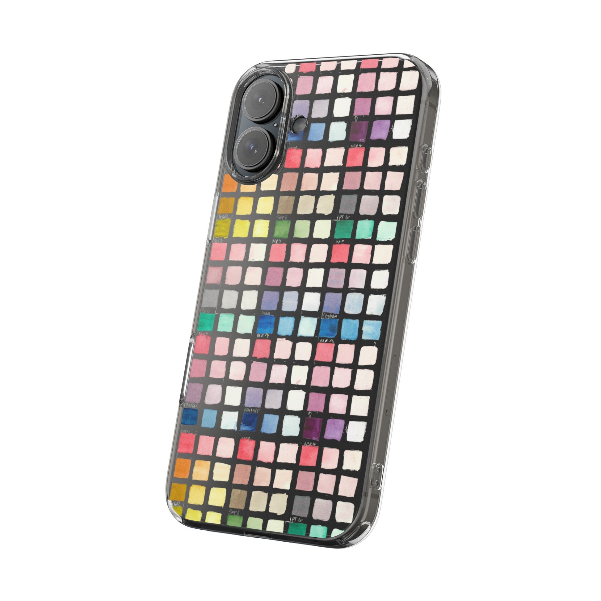 Watercolor Swatches Clear Phone Case - Brooke Zitting, LLC