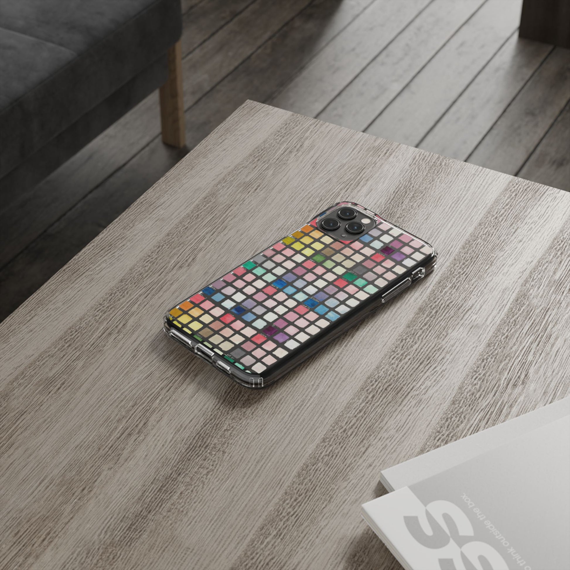Watercolor Swatches Clear Phone Case - Brooke Zitting, LLC
